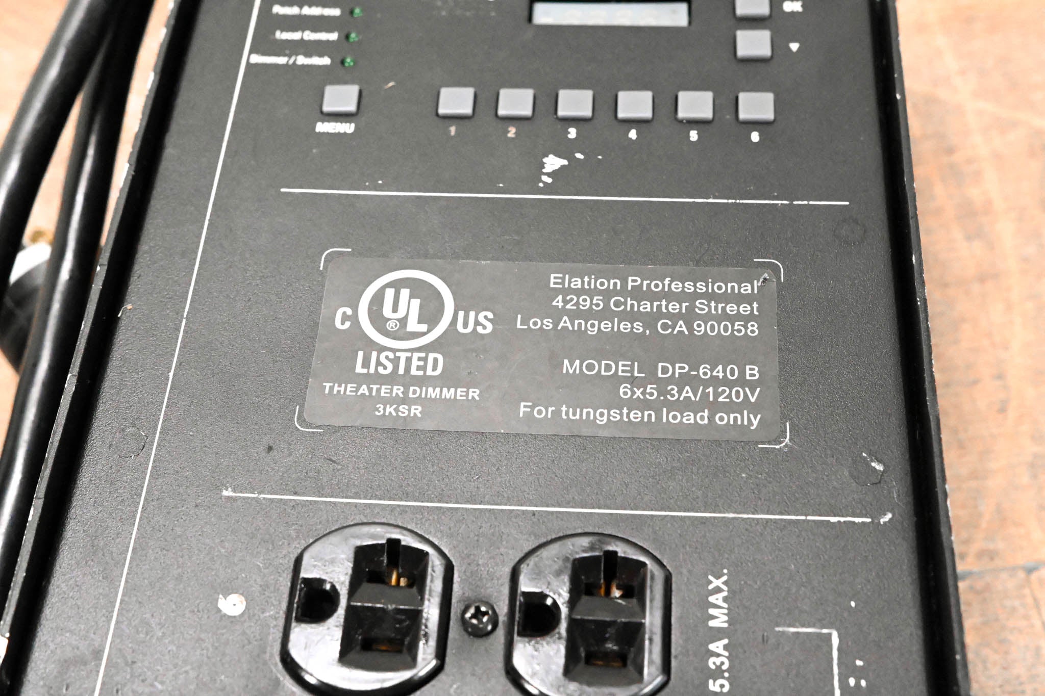 Elation DP-640B Hybrid 6-Channel DMX Dimmer/Switch Pack