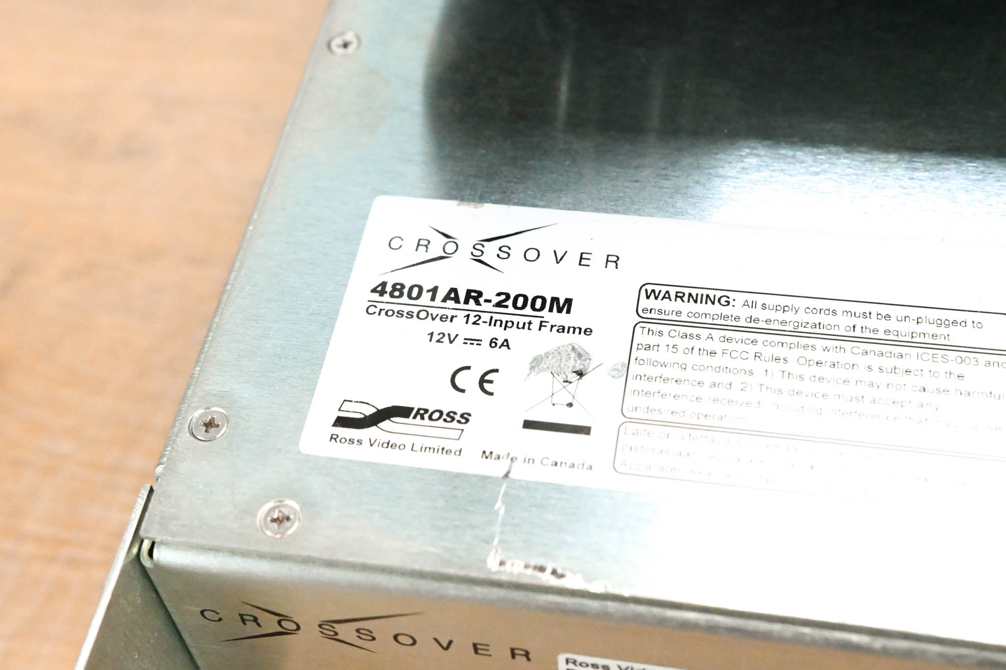 Ross CrossOver 12 12-Input HD Production Switcher (NO POWER SUPPLY)