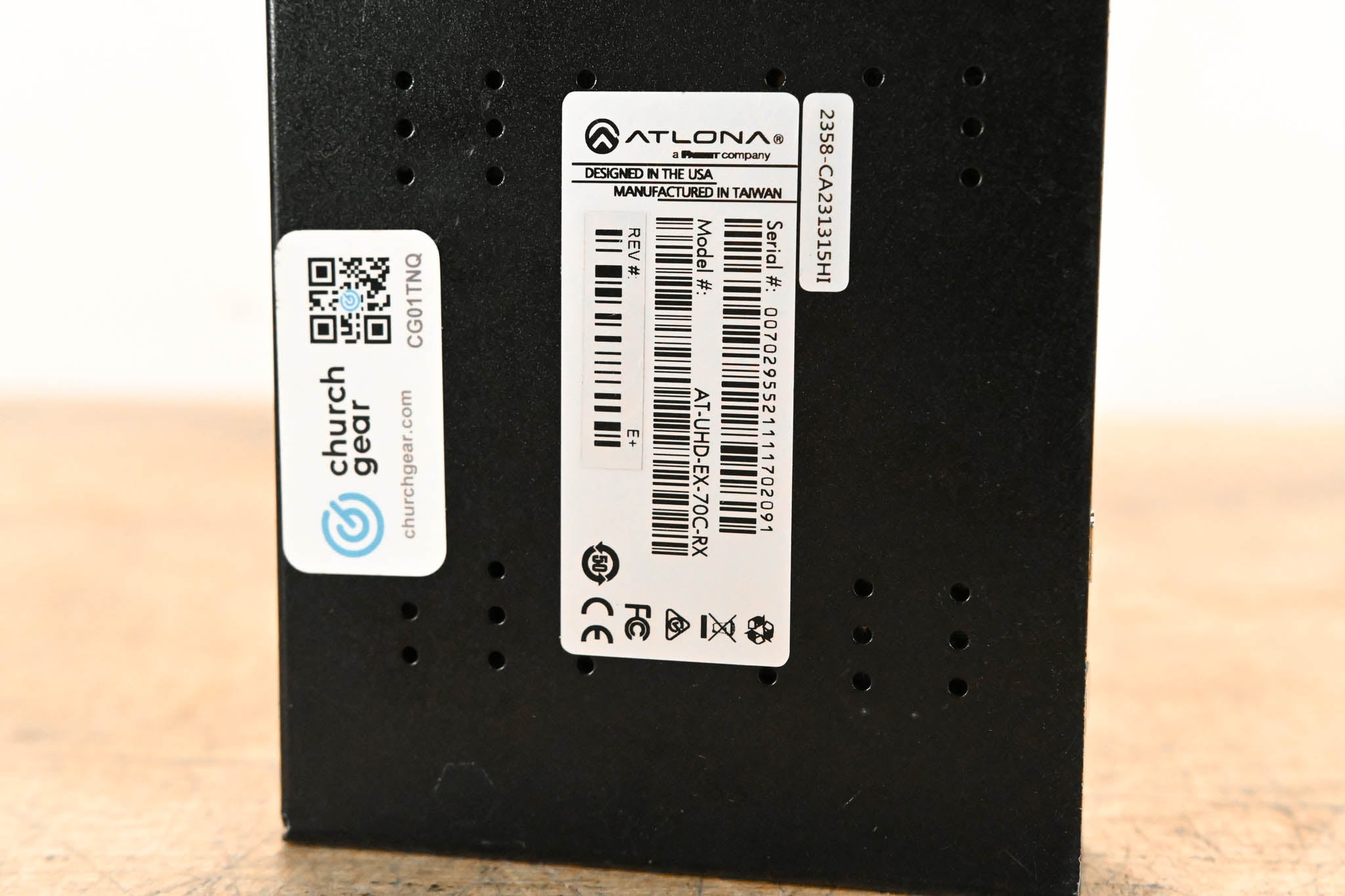 Atlona AT-UHD-EX-70C-RX 4K/UHD HDMI over HDBaseT Receiver (70m)