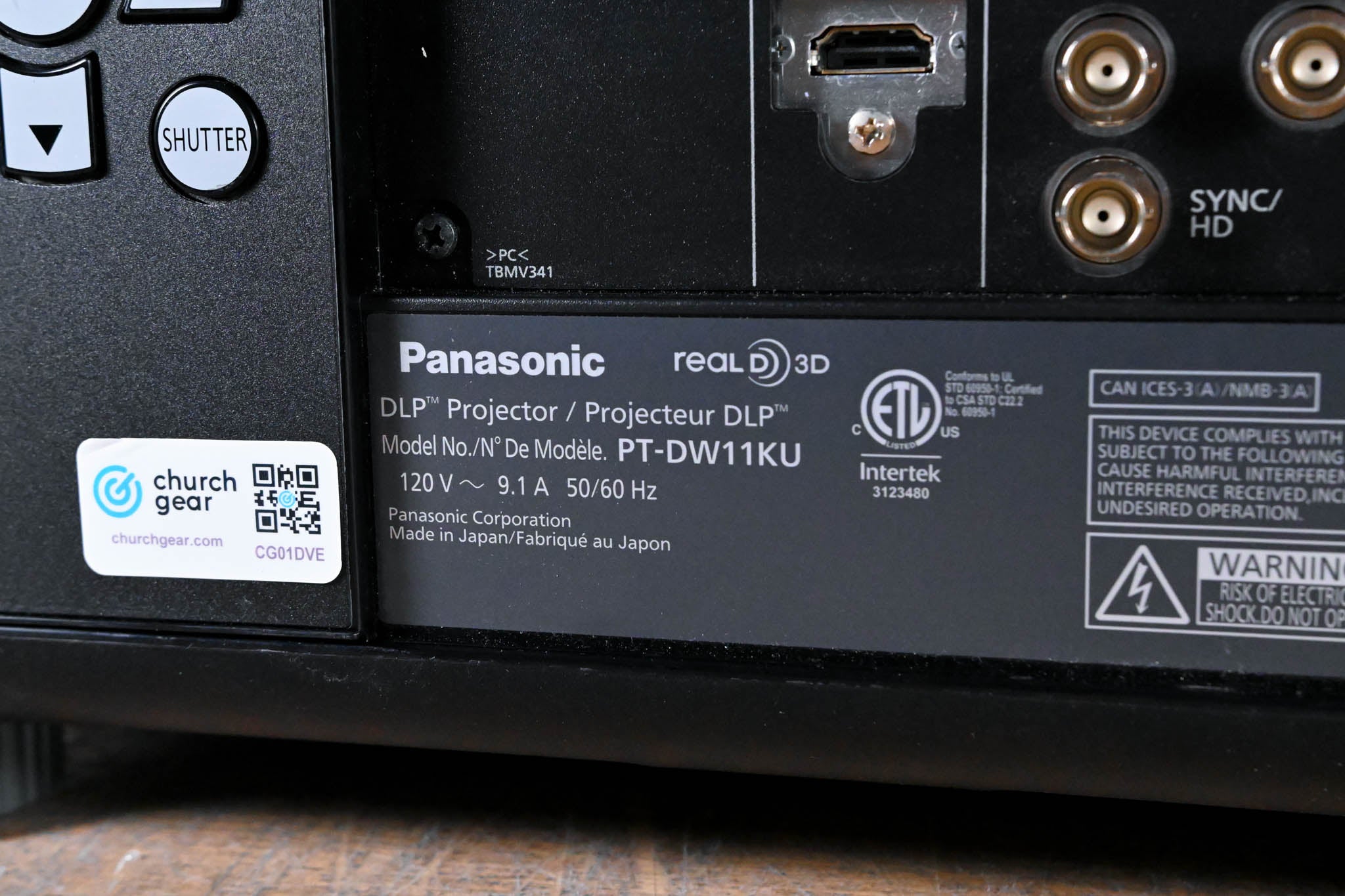 Panasonic PT-DW11K 11,000-Lumen WXGA Large Venue Projector