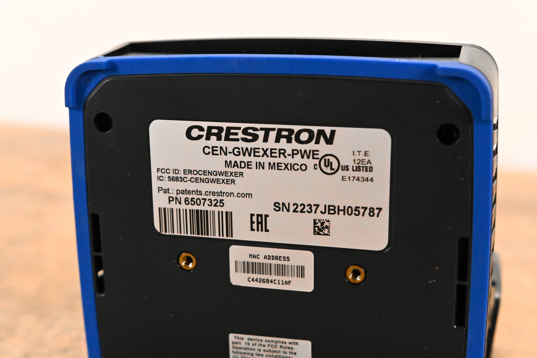 Crestron CEN-GWEXER-PWE infiNET EX Network and ER Wireless Gateway
