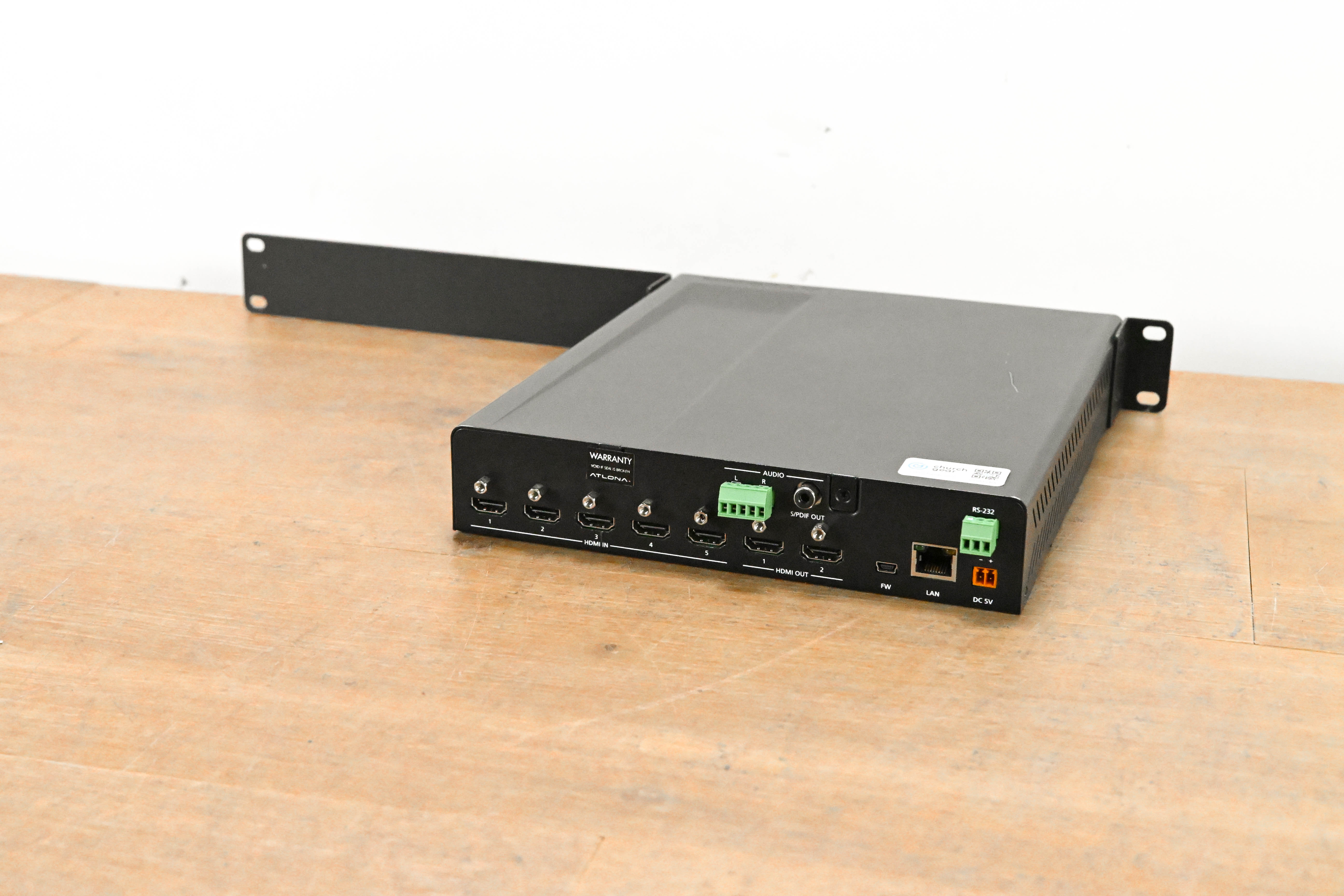 Atlona AT-UHD-SW-52 5x2 HDMI Switcher with Control (NO POWER SUPPLY)