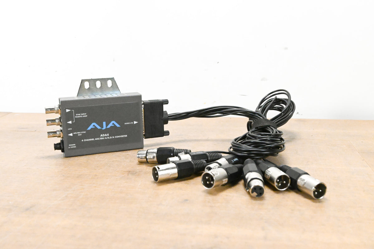 AJA ADA4 4-Channel Bidirectional Audio A/D and D/A Converter (NO PSU)