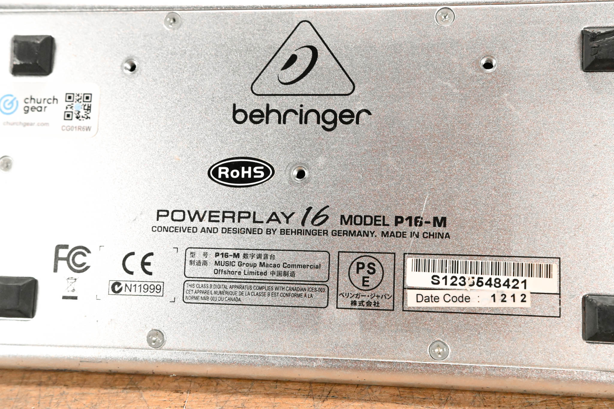 Behringer Powerplay P16-M 16-Channel Digital Personal Mixer