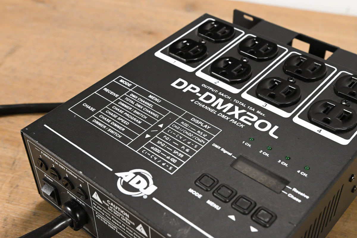 American DJ DP-DMX20L Four-Channel DMX Dimmer Pack