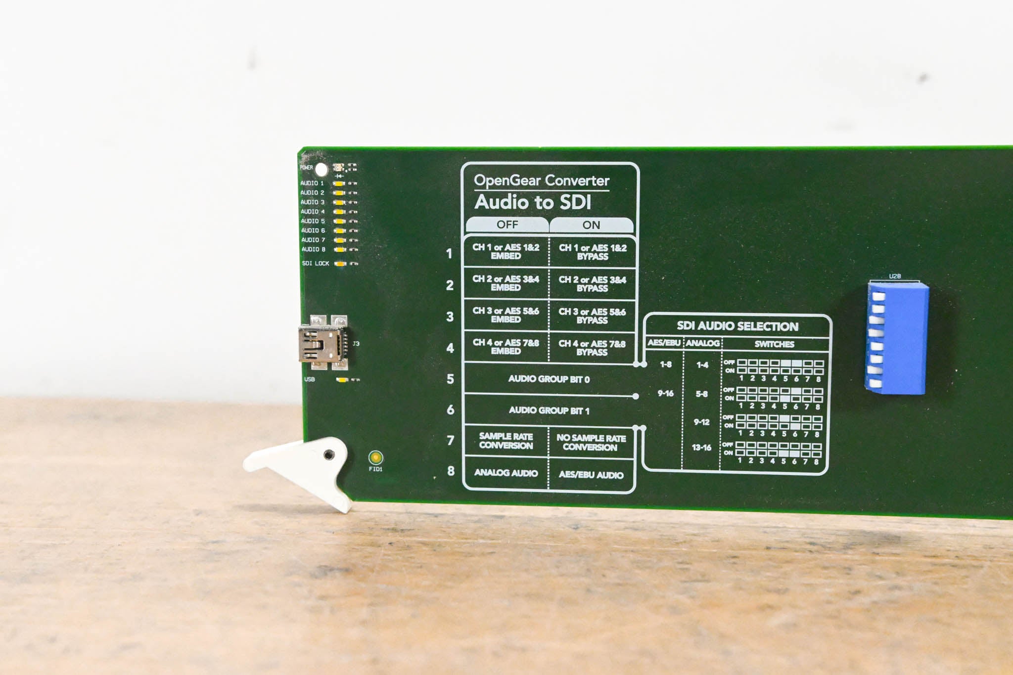 Blackmagic Design OpenGear Audio to SDI Converter with Rear Module