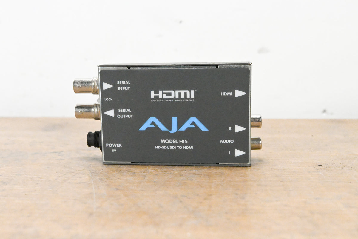 AJA HI5 HD/SD-SDI to HDMI Video and Audio Converter (NO POWER SUPPLY)
