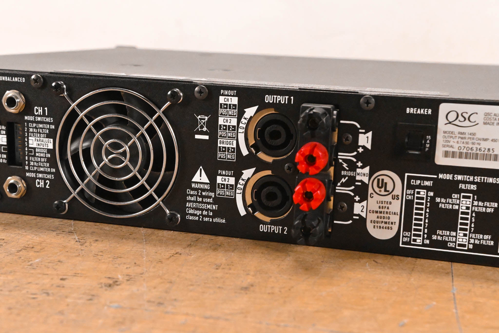 QSC RMX1450 2-Channel Power Amplifier