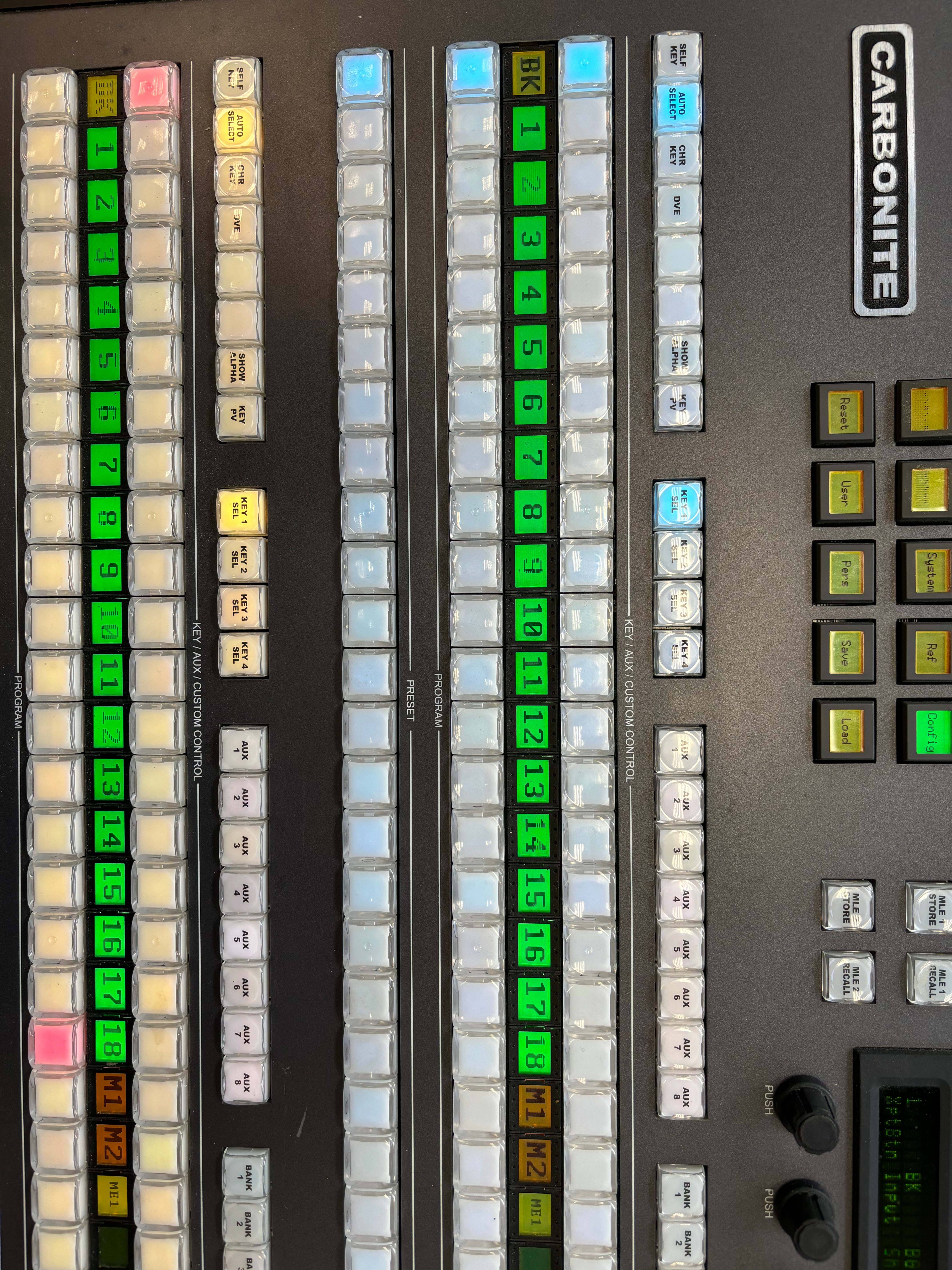 Ross Carbonite+ Frame 1 M/E Video Switcher with Carbonite 2M Panel