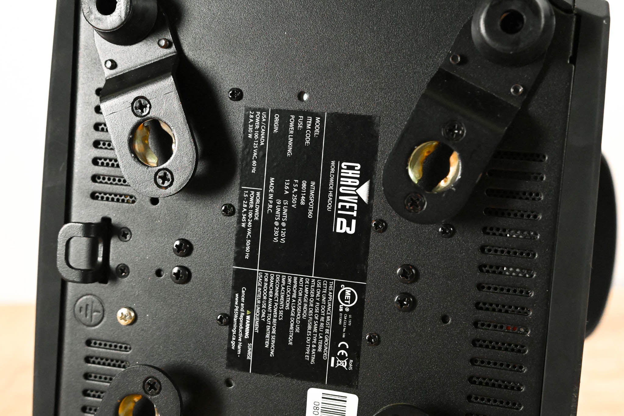 Chauvet Intimidator Spot 360 100W LED Moving Head Spot Light