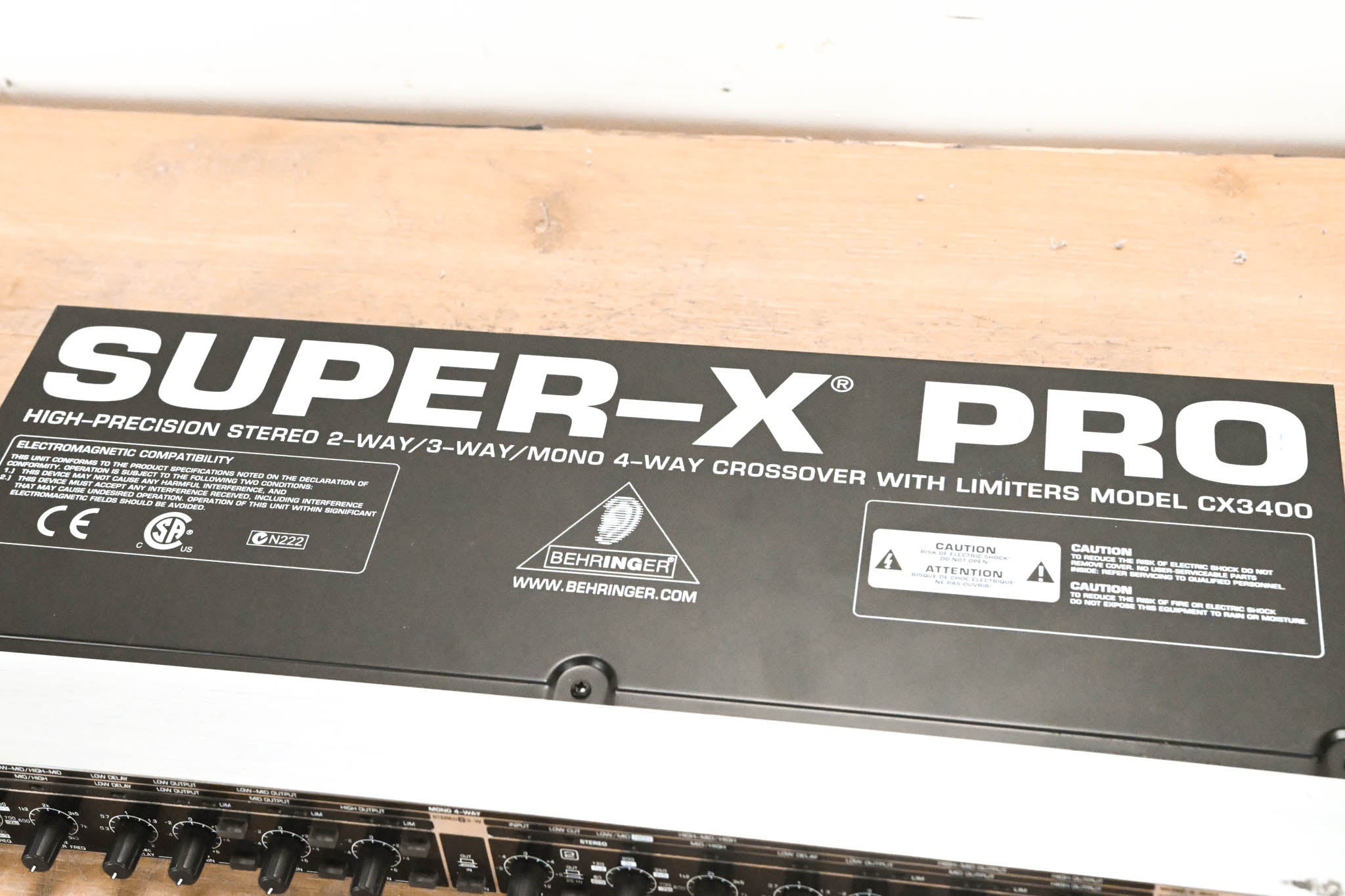 Behringer SUPER-X PRO CX3400 Multi-Channel Crossover With Limiters
