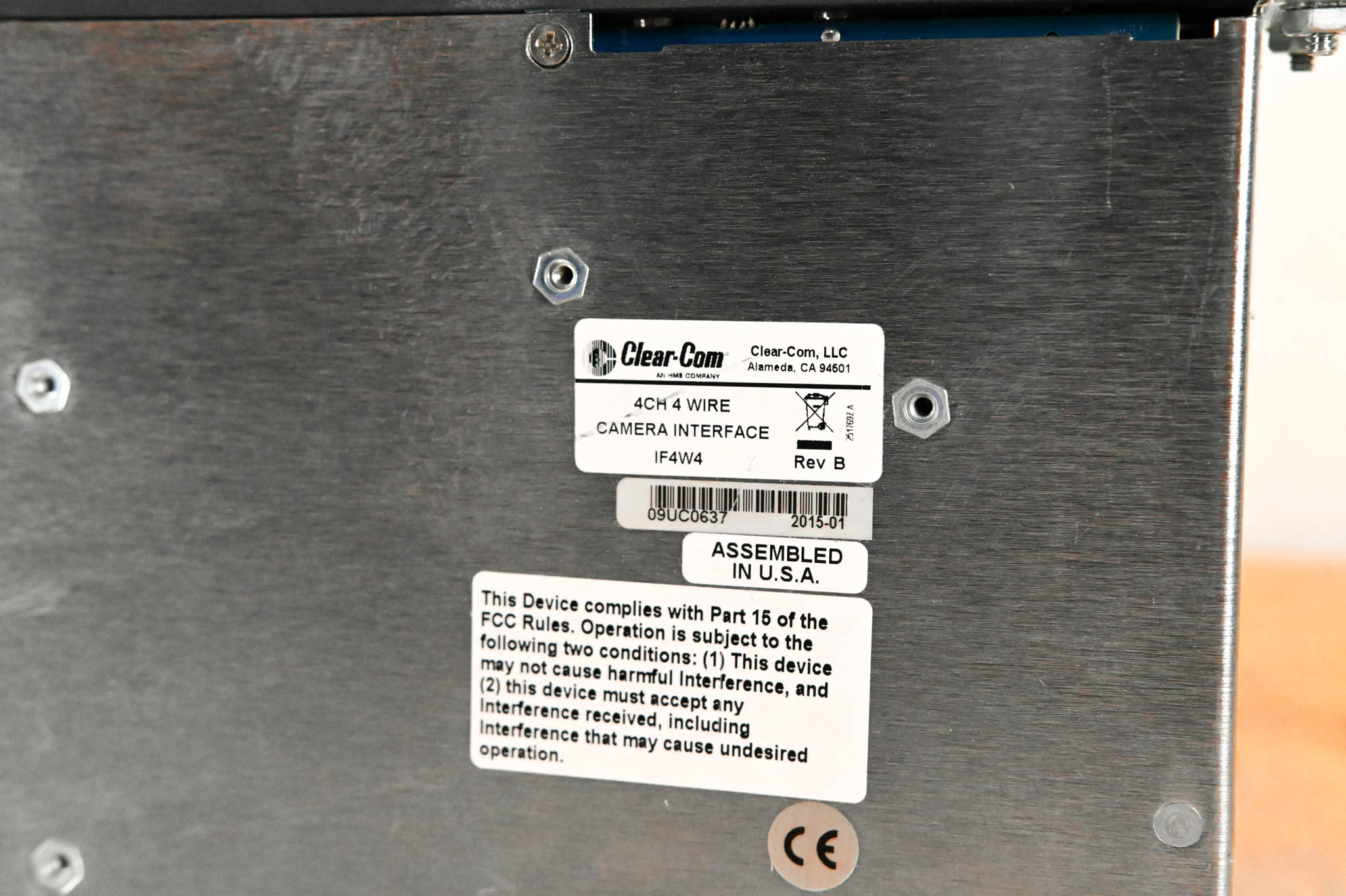 Clear-Com IF4W4 Encore 4-Channel 4-Wire to Partyline Interface