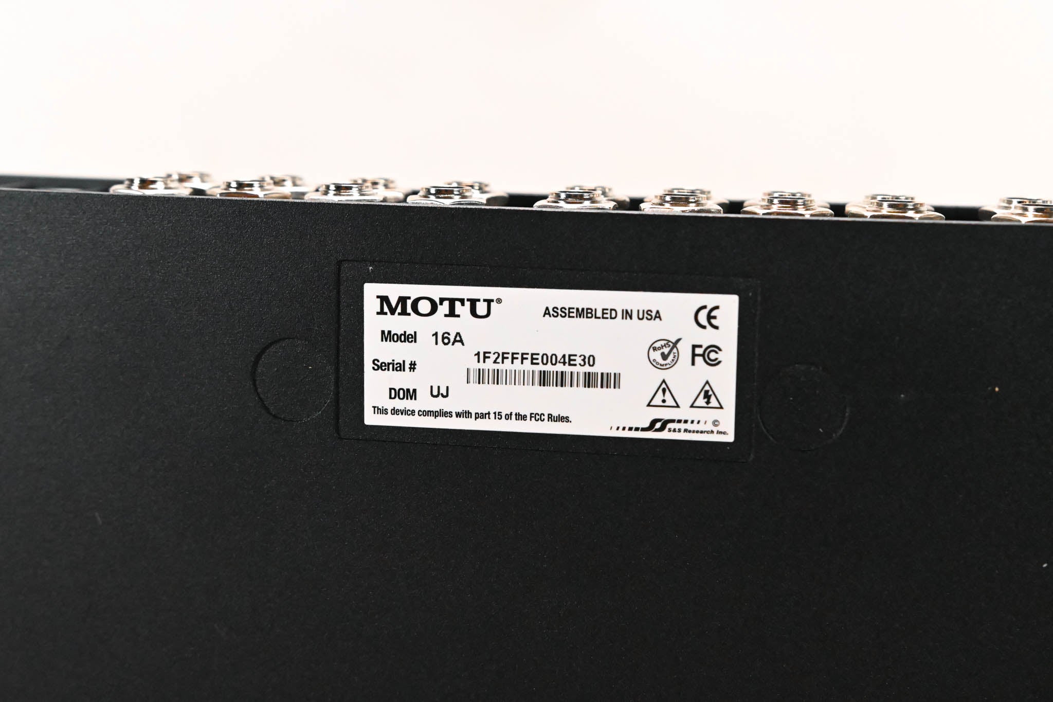 MOTU 16A 32x32 Thunderbolt / USB 2.0 Audio Interface with AVB