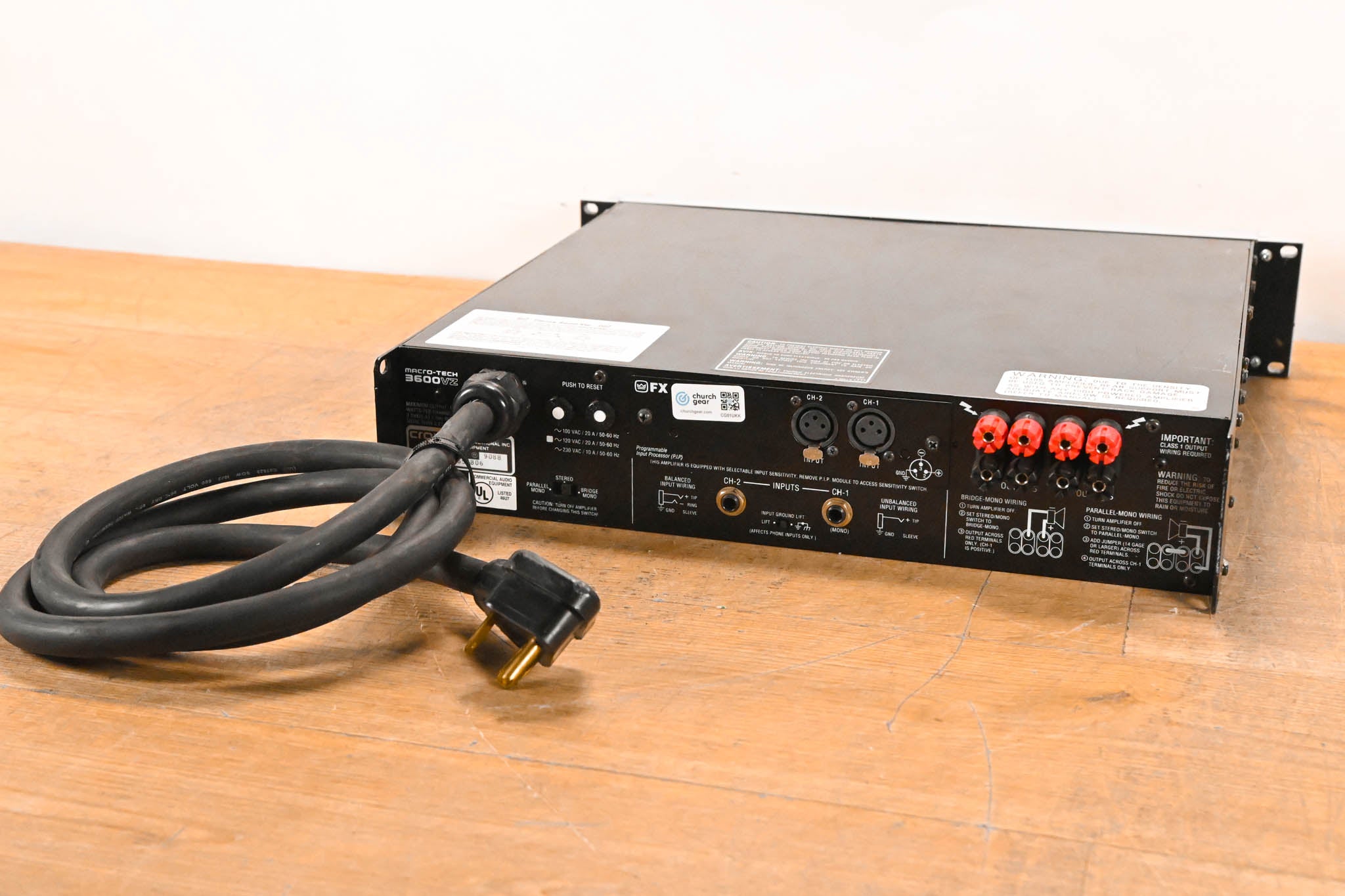 Crown Macro-Tech 3600VZ 2-Channel Power Amplifier