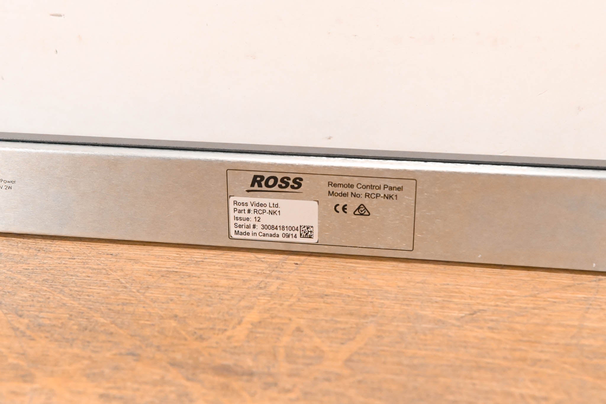 Ross RCP-NK1 Local or Remote Control Panel
