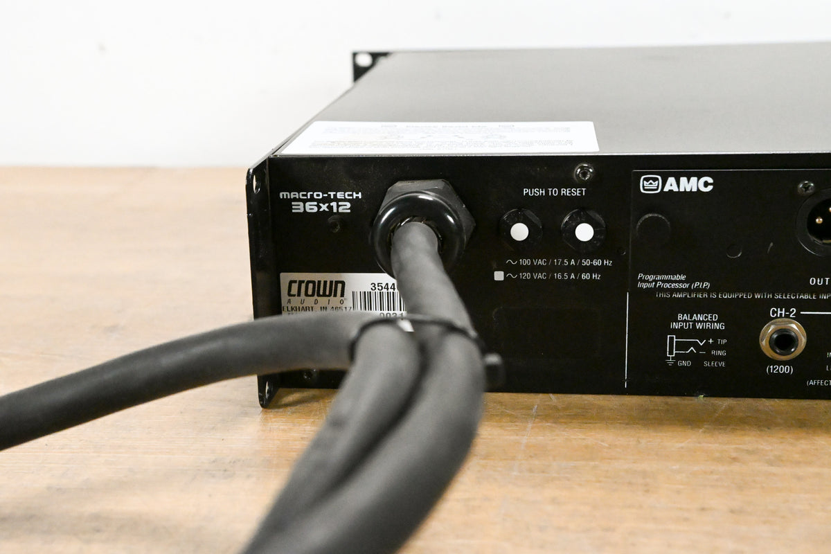 Crown Macro-Tech 36x12 2-Channel Power Amplifier