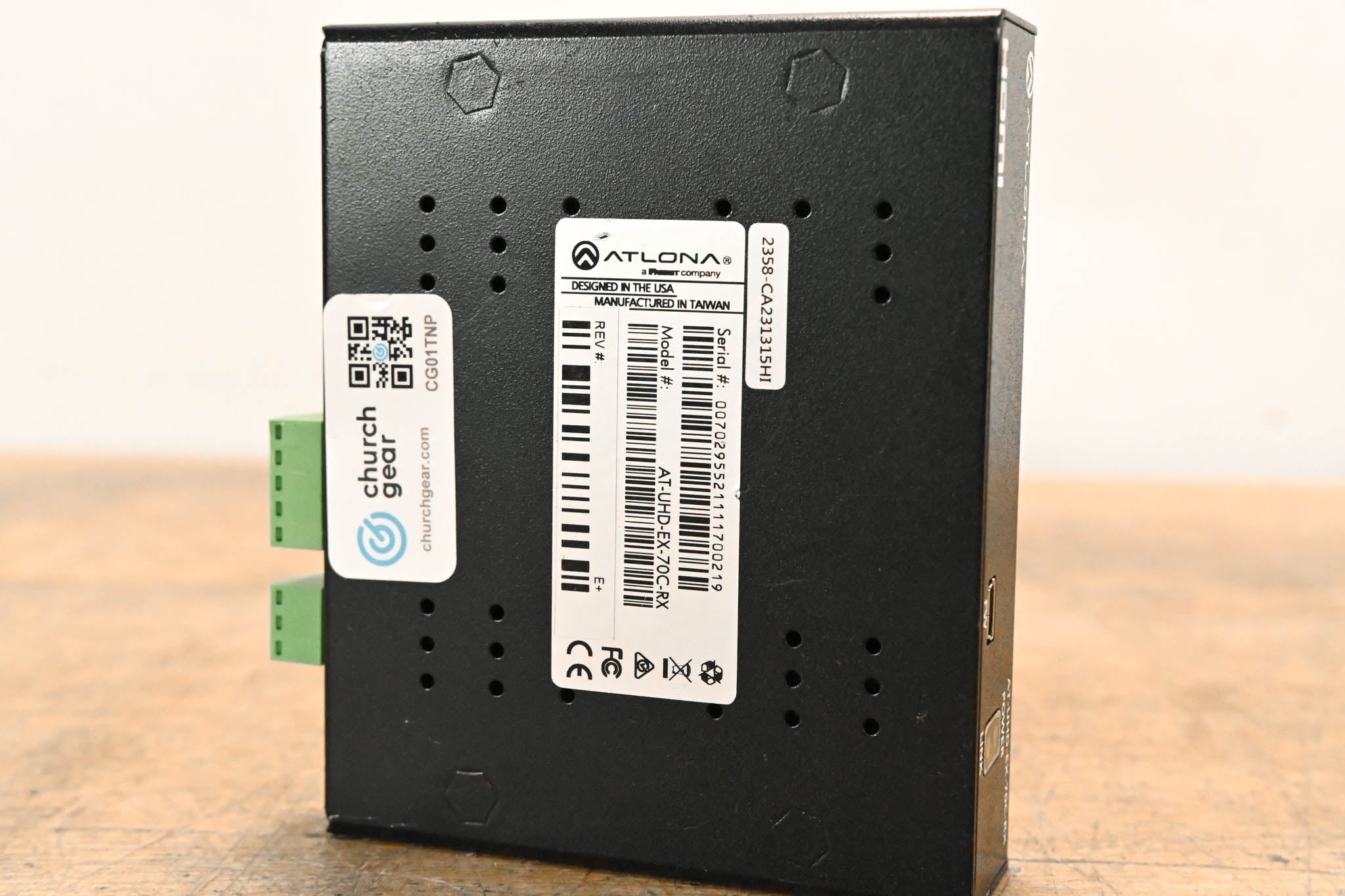 Atlona AT-UHD-EX-70C-RX 4K/UHD HDMI over HDBaseT Receiver (70m)