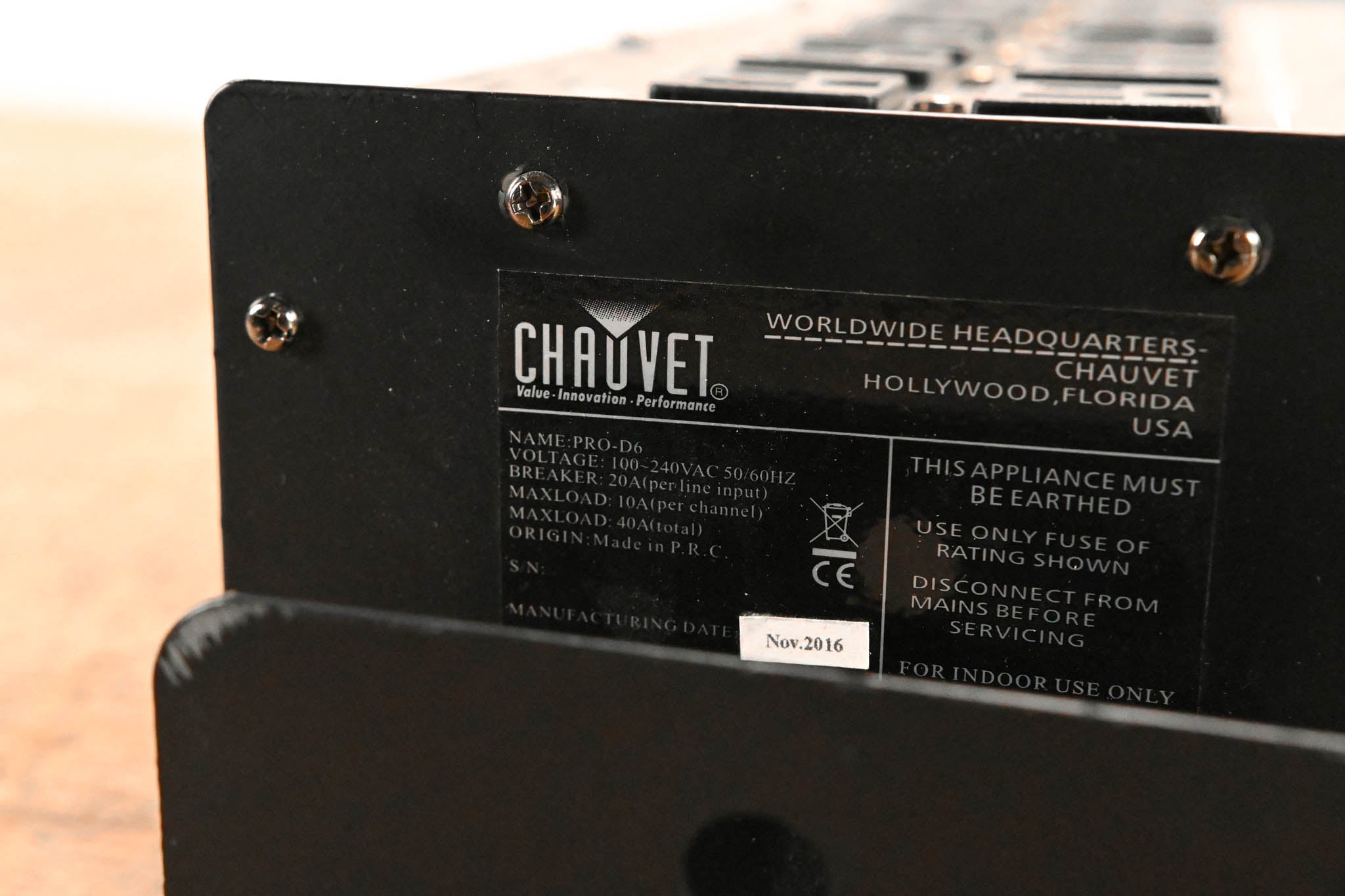Chauvet Pro-D6 6-Channel DMX-512 Dimmer/Switch Pack