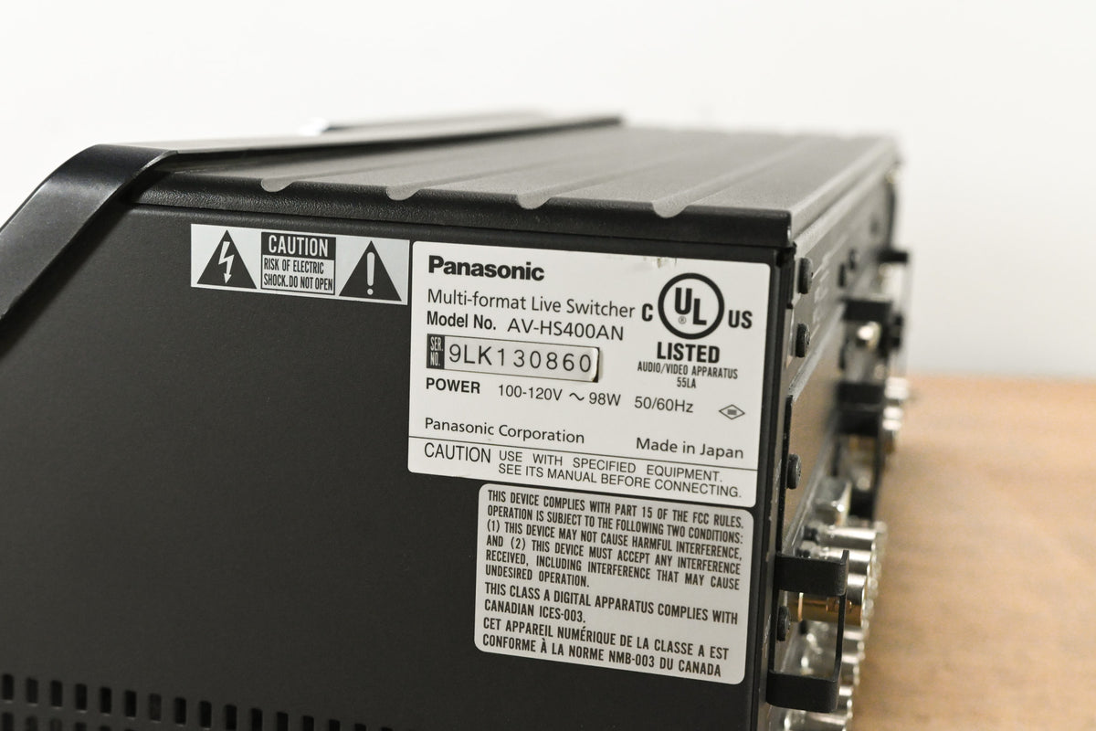 Panasonic AV-HS400AN Multi-Format Live SD/HD-SDI Switcher