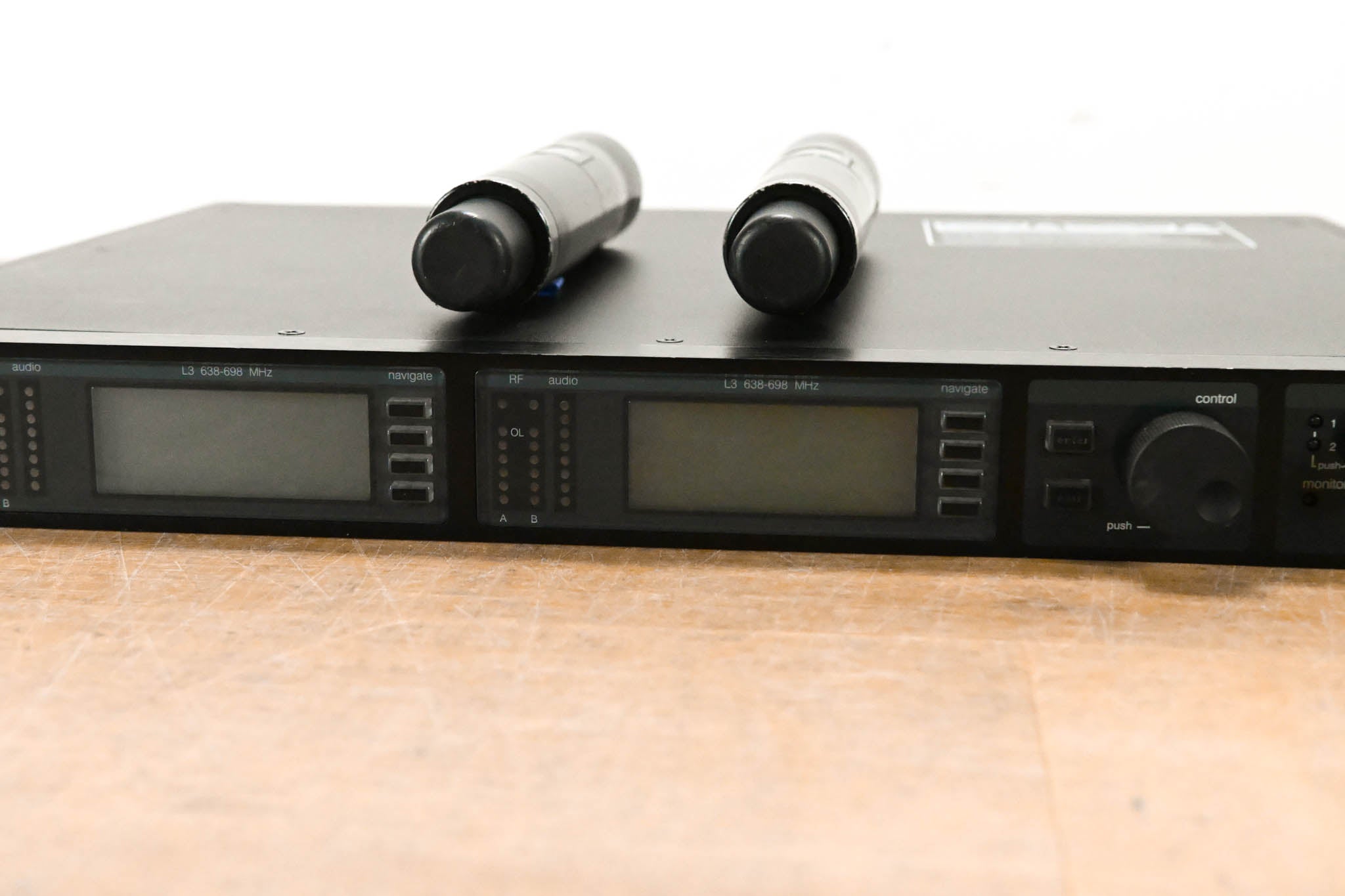 Shure UR4D Dual Receiver w/ two UR2 Transmitters (No Capsules) - L3
