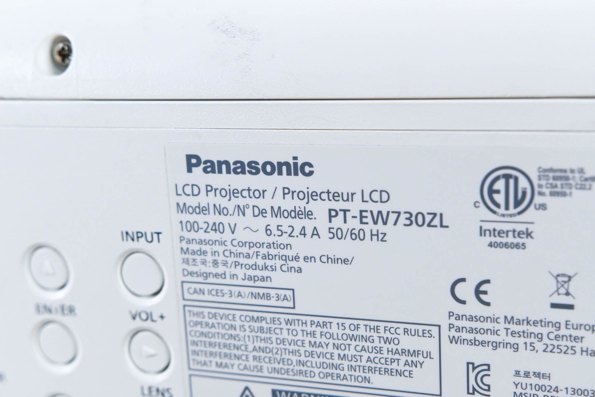 Panasonic PT-EW730ZL 7,000 Lumen WXGA Large Venue Projector