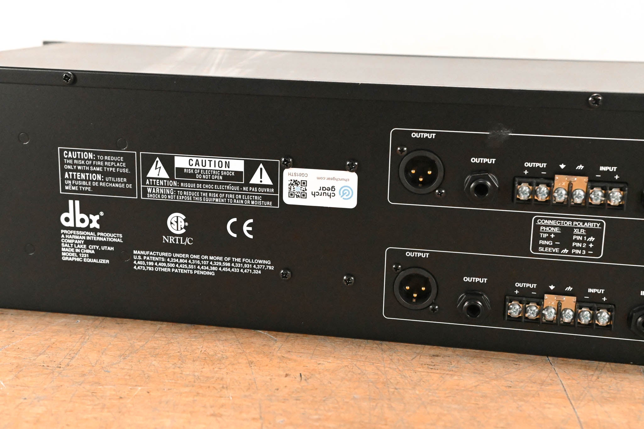dbx 1231 Dual-Channel 31-Band Graphic Equalizer