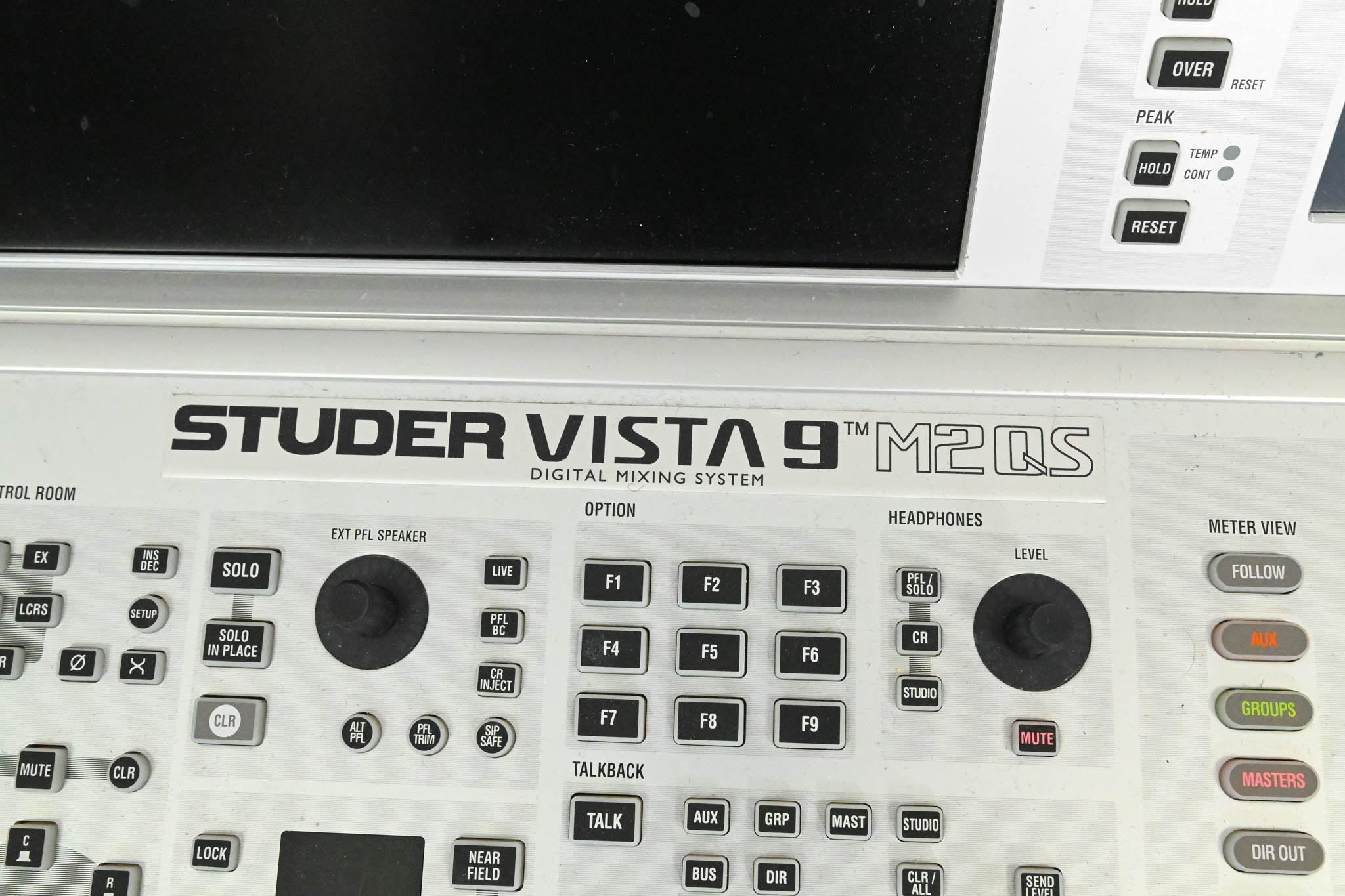 Studer Vista 9 M2 QS Digital Audio Mixing Console CG01B0B Studer Vista 9 M2 QS Digital Audio Mixing Console CG01B0B