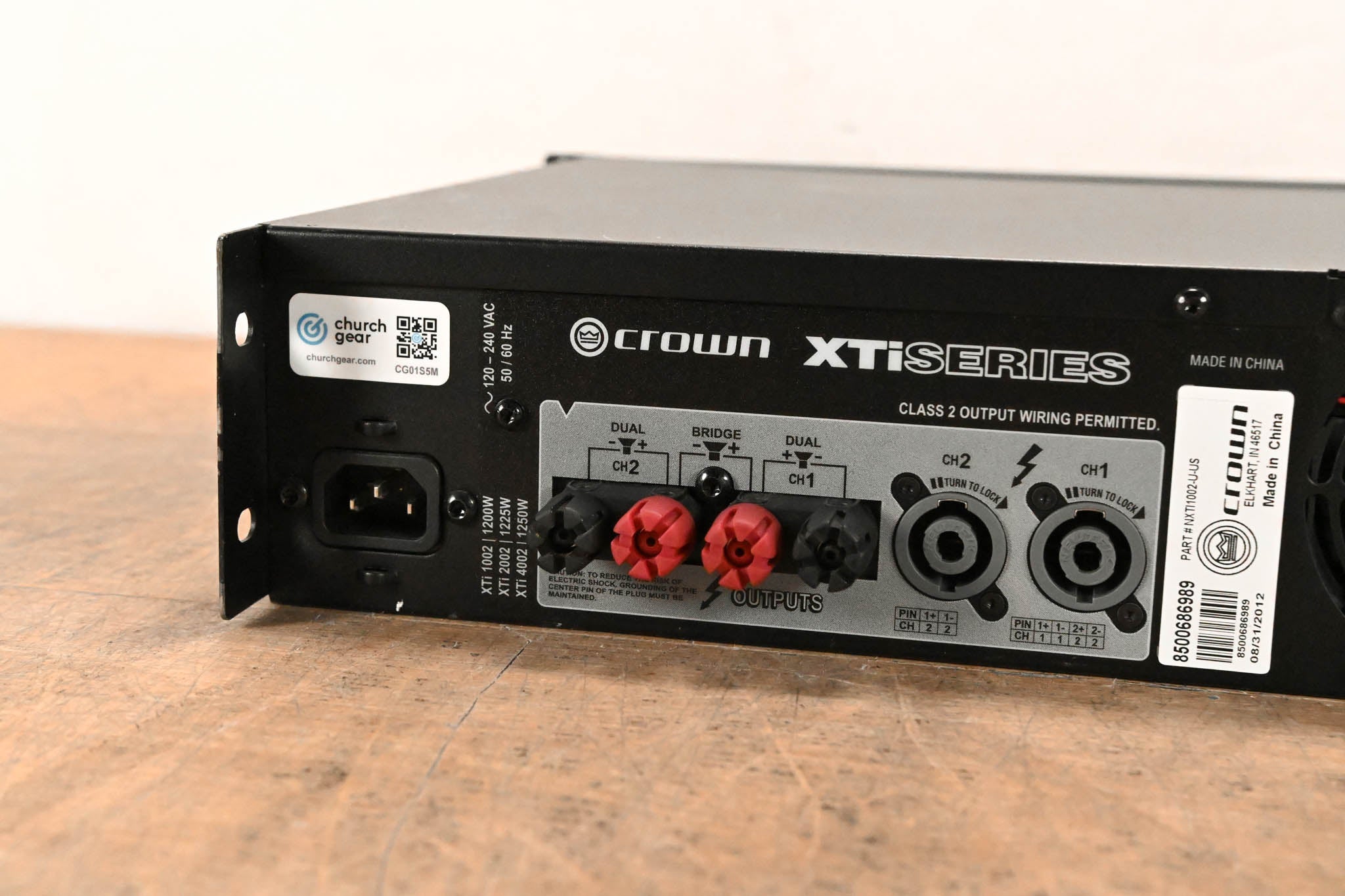 Crown XTi 1002 2-Channel 500W Power Amplifier