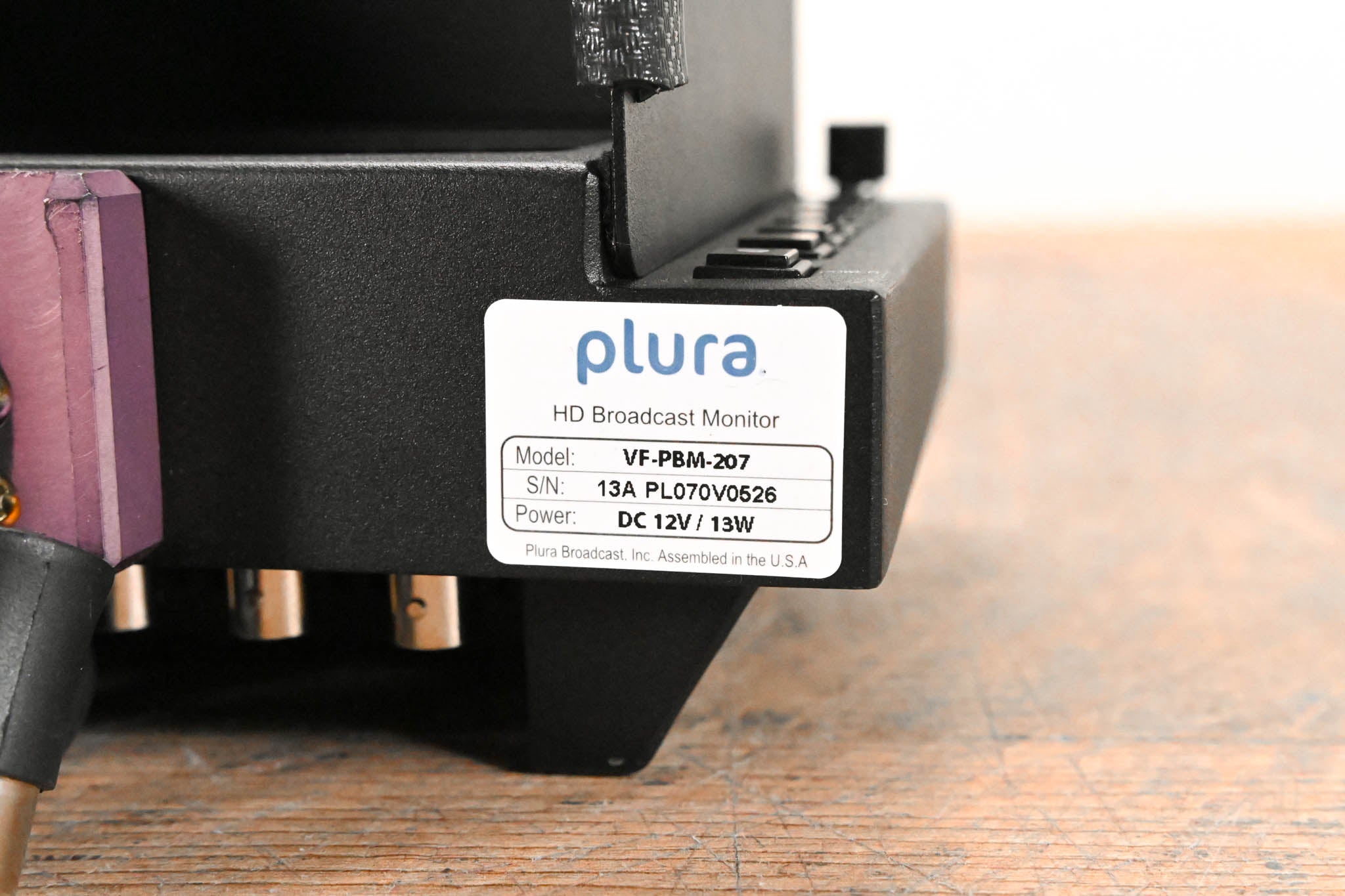 Plura VF-PBM-207 7" LCD On-Camera Color Viewfinder