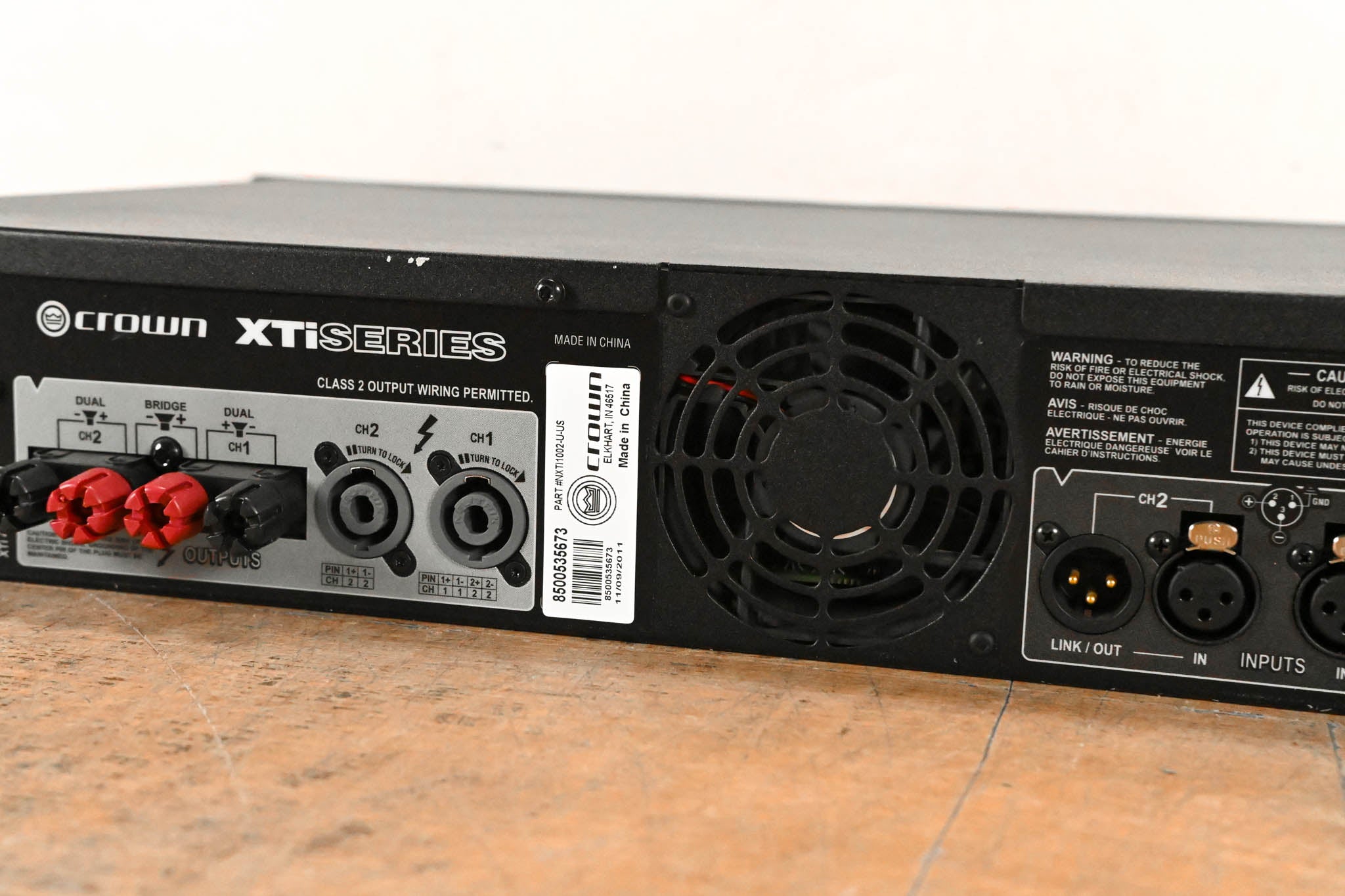 Crown XTi 1002 2-Channel 500W Power Amplifier