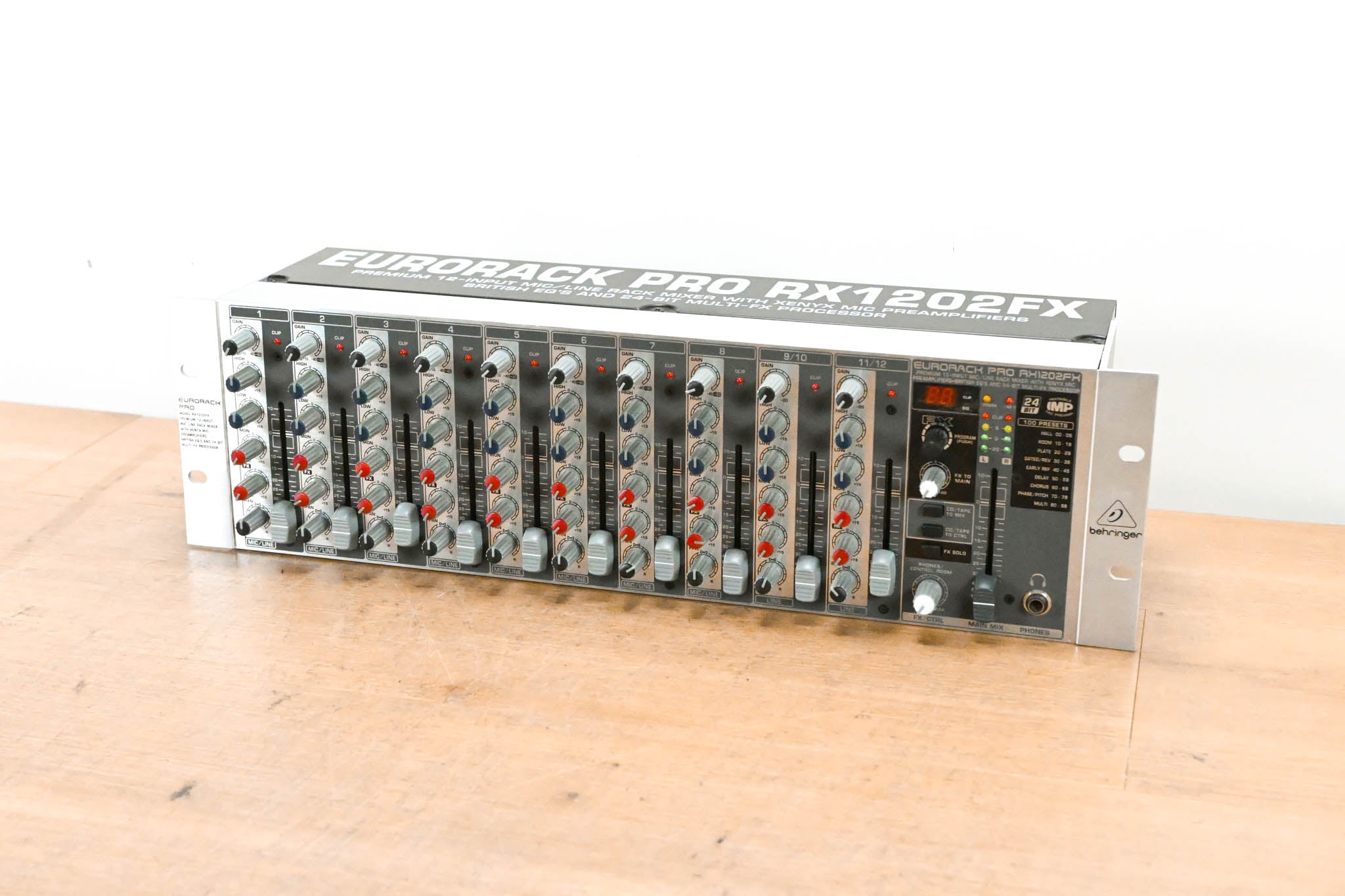 Behringer EURORACK PRO RX1202FX 12-Input Mic/Line Rack Mixer