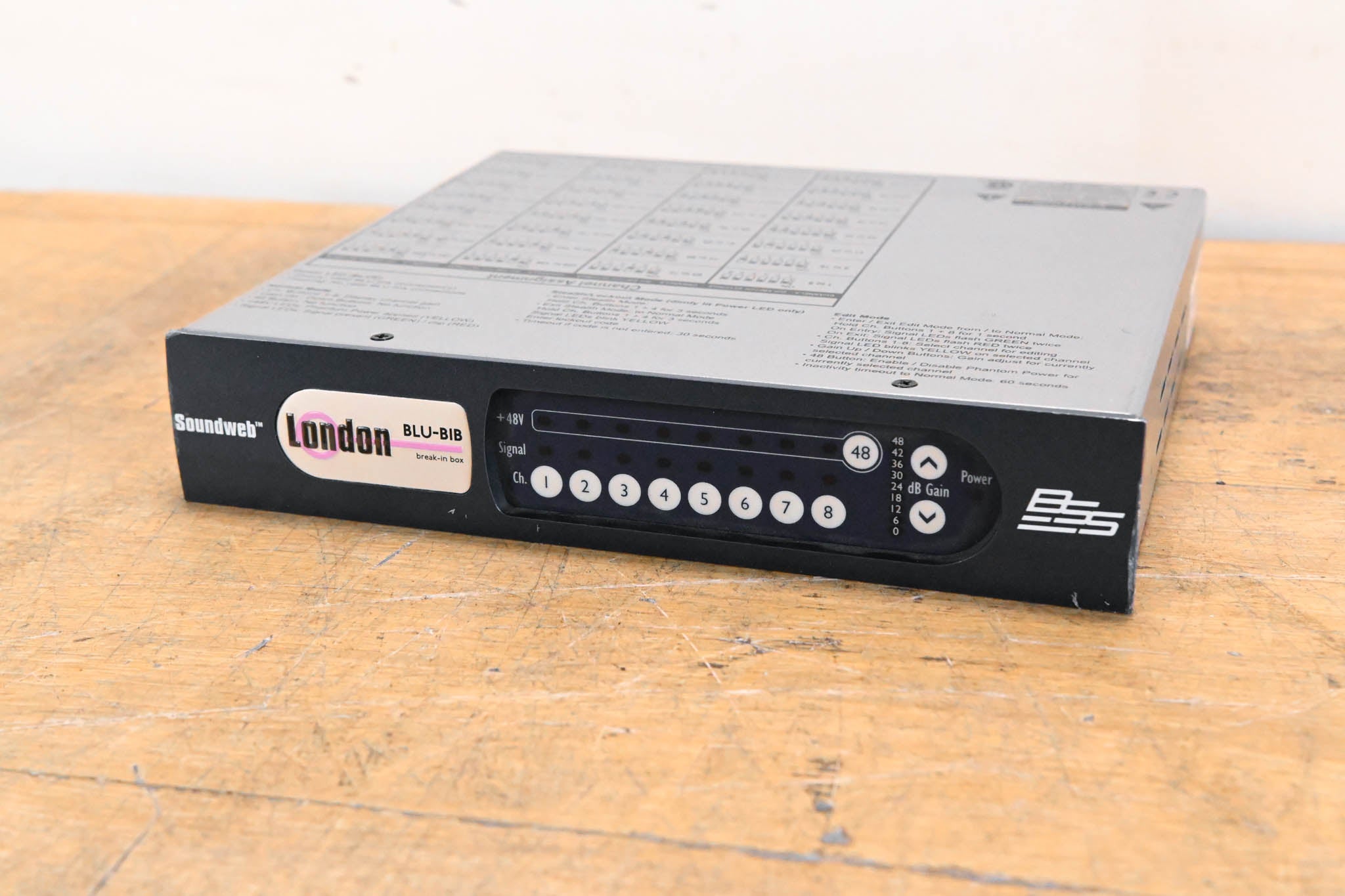 BSS BLU-BIB Break-In Box 8-Channel Input Expander (NO POWER SUPPLY)