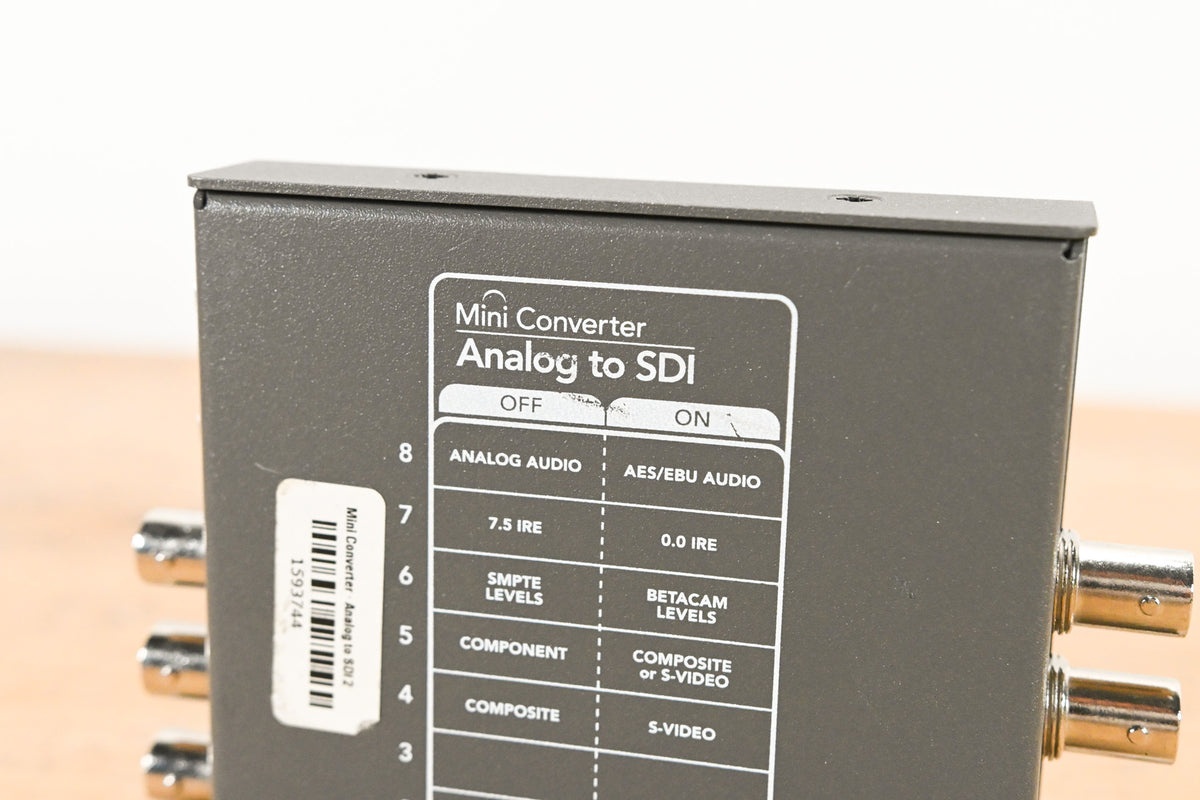 Blackmagic Design Mini Converter Analog to SDI (NO POWER SUPPLY)