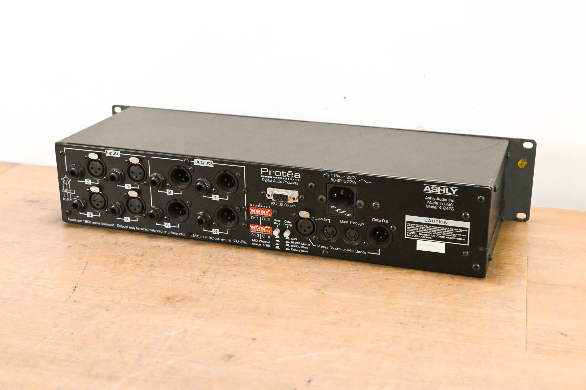 Ashly Protea 4.24GS 4-Channel Digital Graphic Equalizer Slave