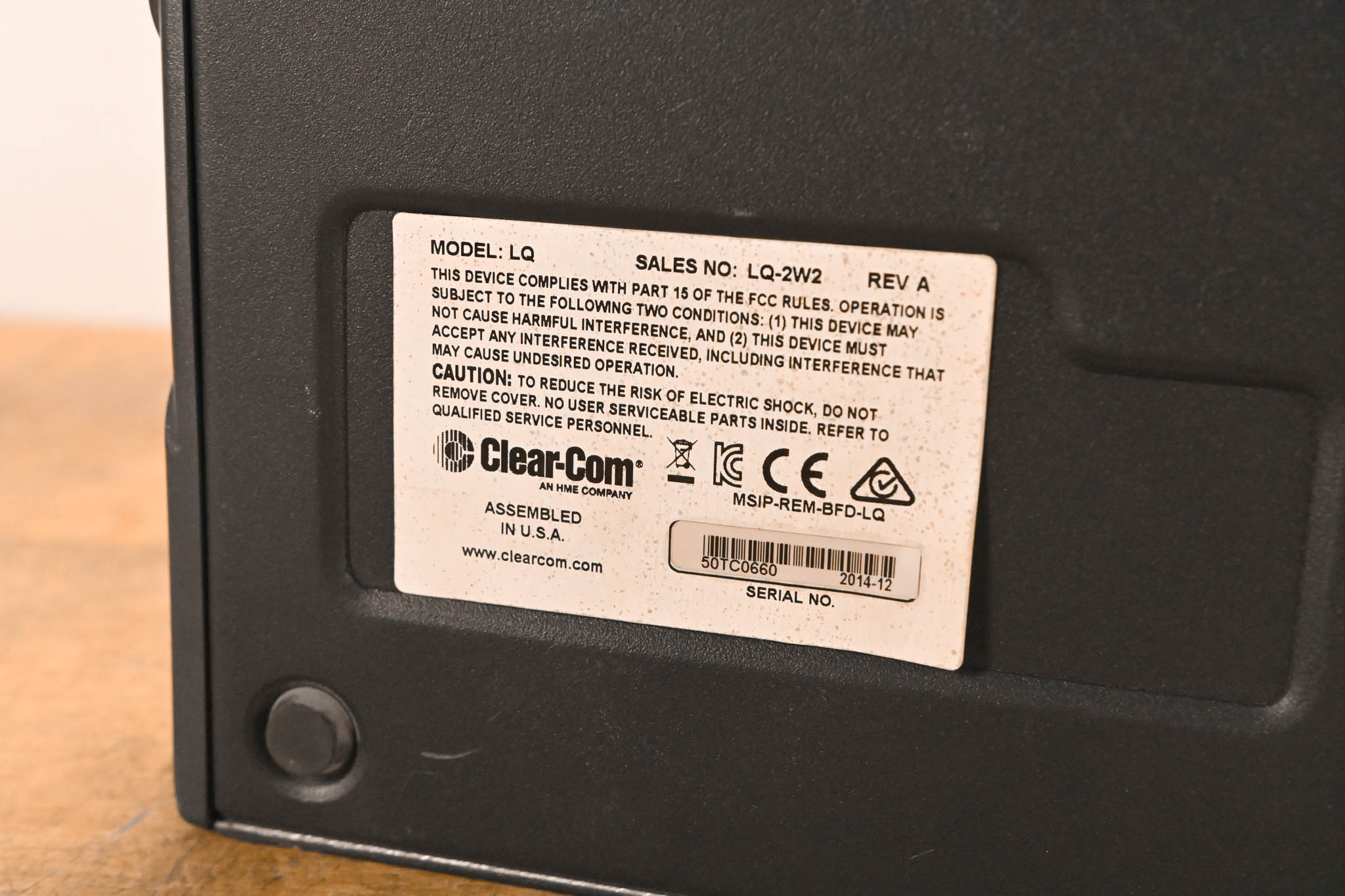 Clear-Com LQ-2W2 Compact 2-Port Partyline IP Interface (NO POWER SUPPLY)