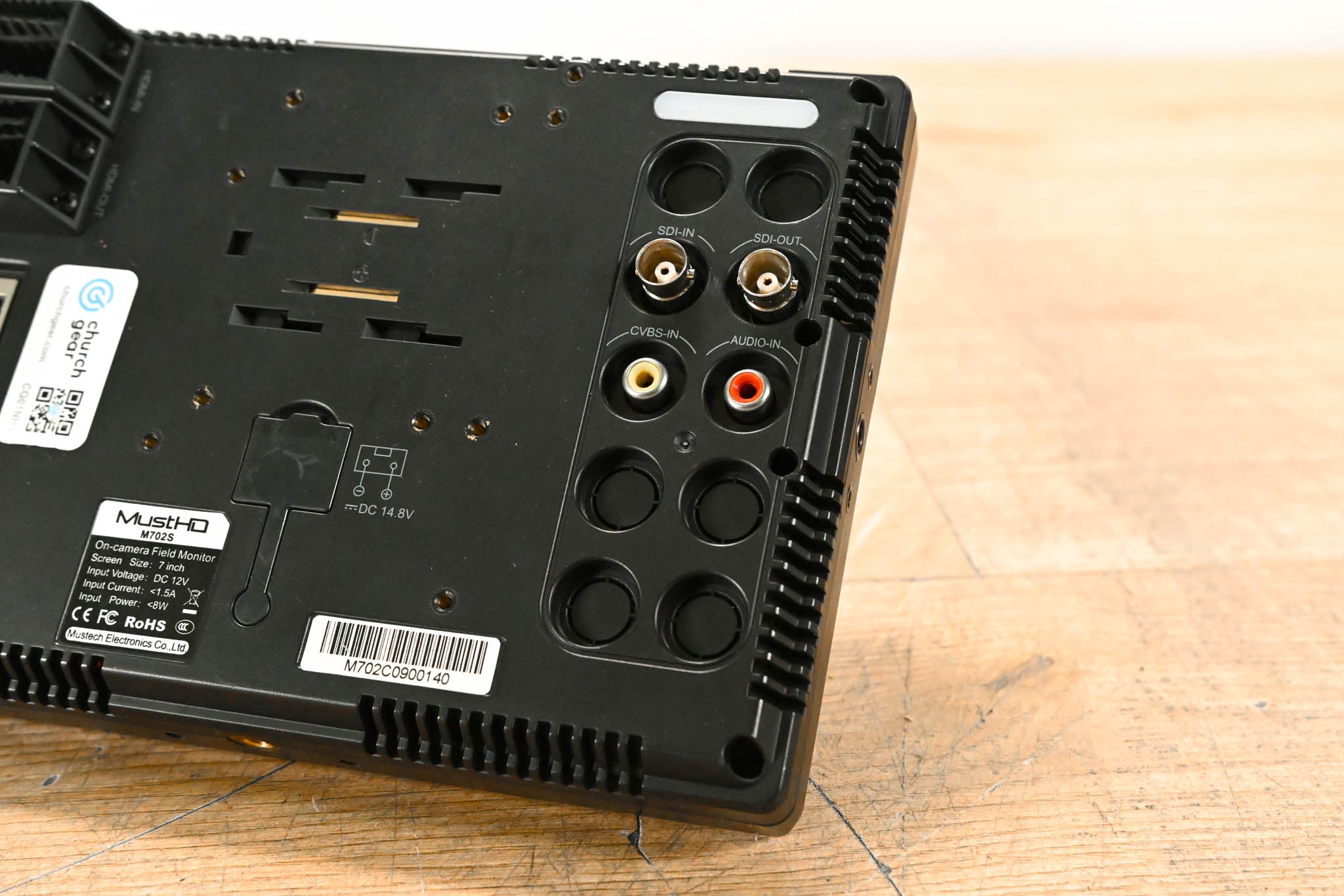 MustHD M702S 7" 4K 3G-SDI & HDMI IPS On-Camera Monitor