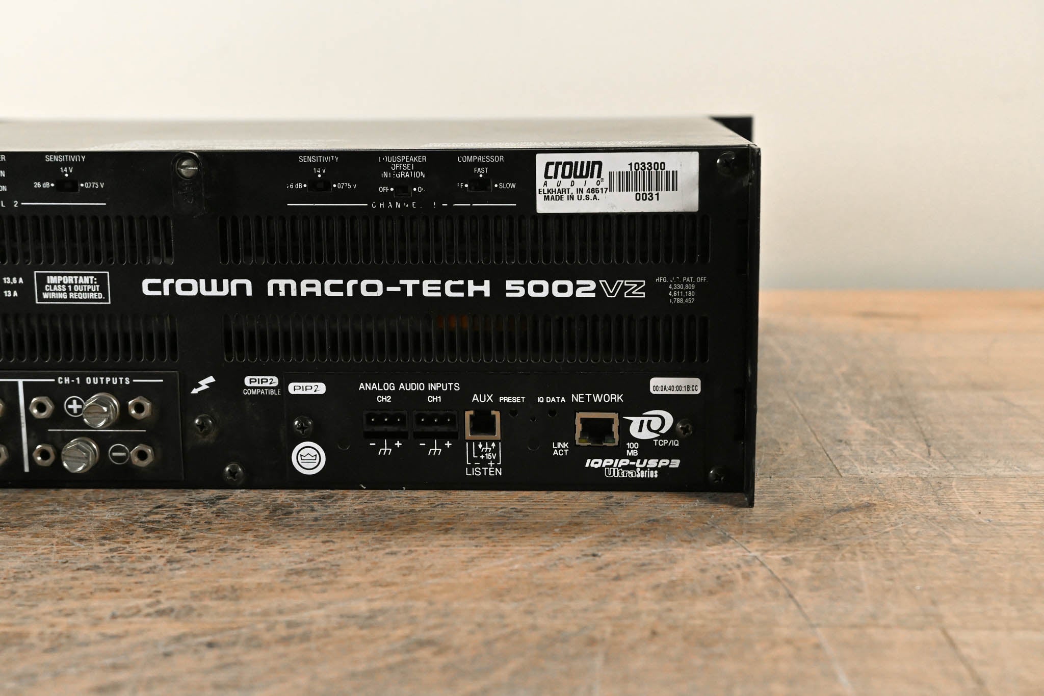 Crown Macro-Tech 5002VZ 2-Channel Power Amplifier