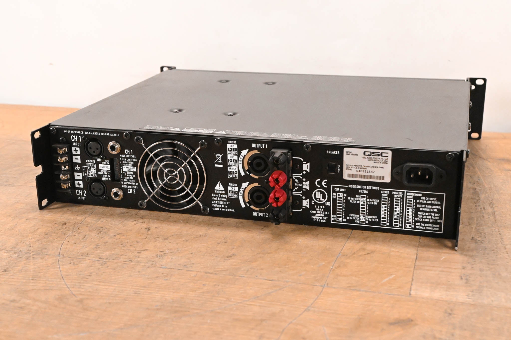 QSC RMX1850HD 2-Channel Power Amplifier