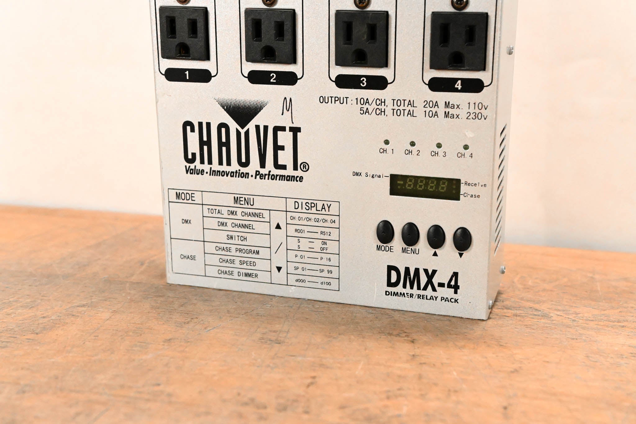 Chauvet DMX-4 4-Channel DMX Dimmer/Relay Pack