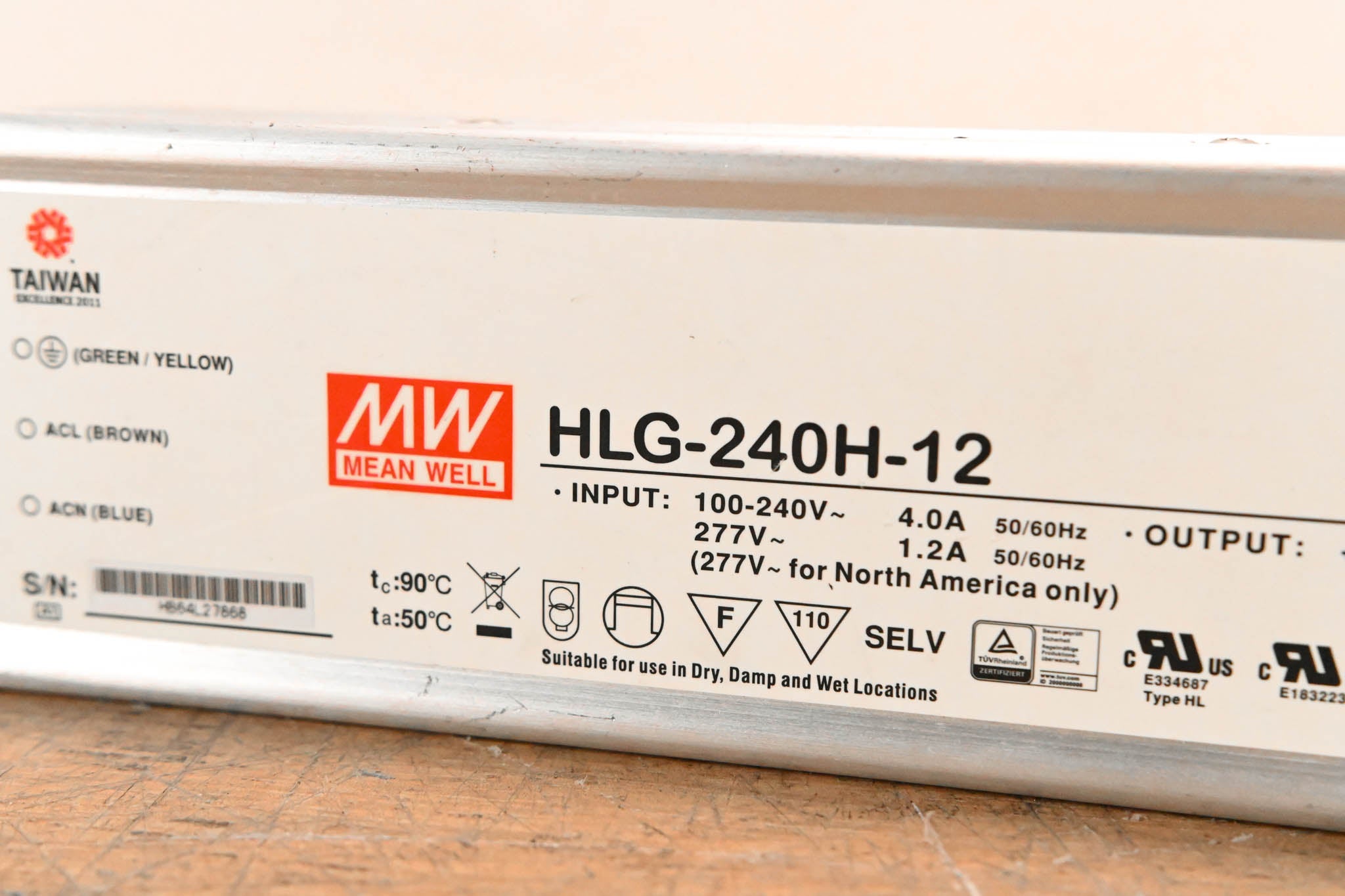 Mean Well HLG-240H-12 LED Driver Power Supply