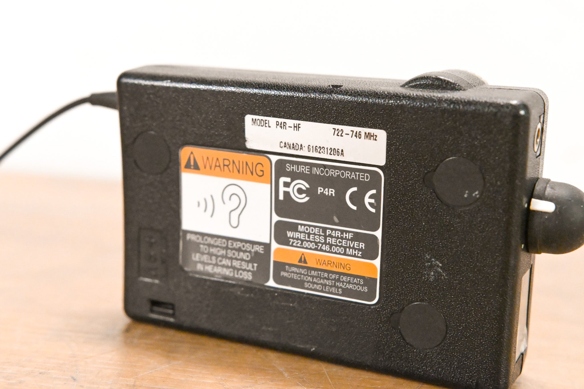 Shure P4R-HF Receiver for PSM 400 Personal Monitor System - 722-746 MHz