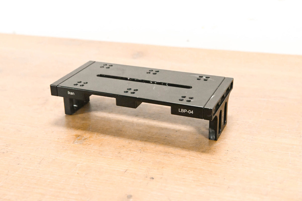 Ikan LBP-04 Black Adjustable Camera Baseplate w/ two LBP-02 Riser Blocks