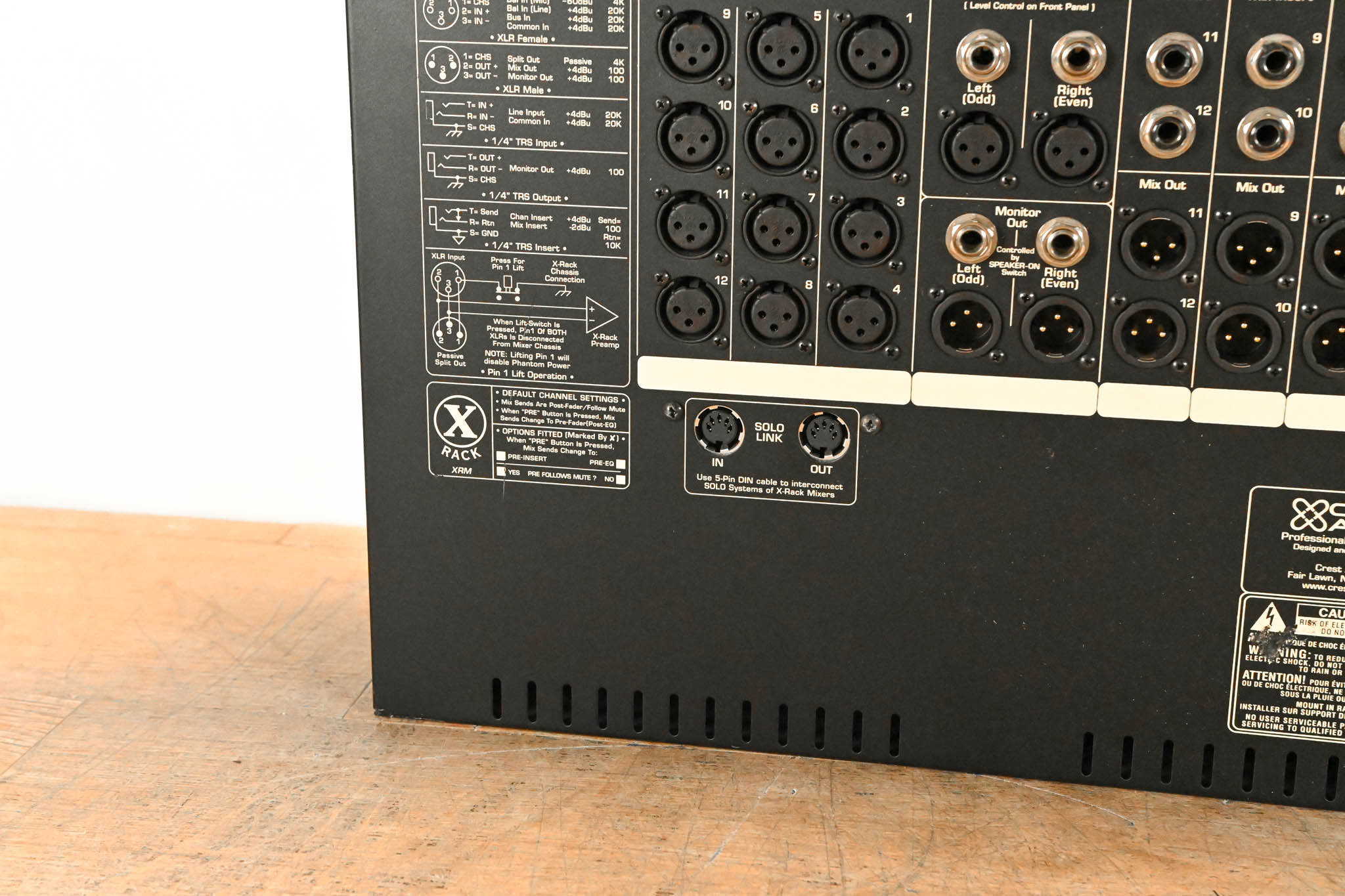 Crest Audio XRM X-Rack Rackmount Monitor Mixer