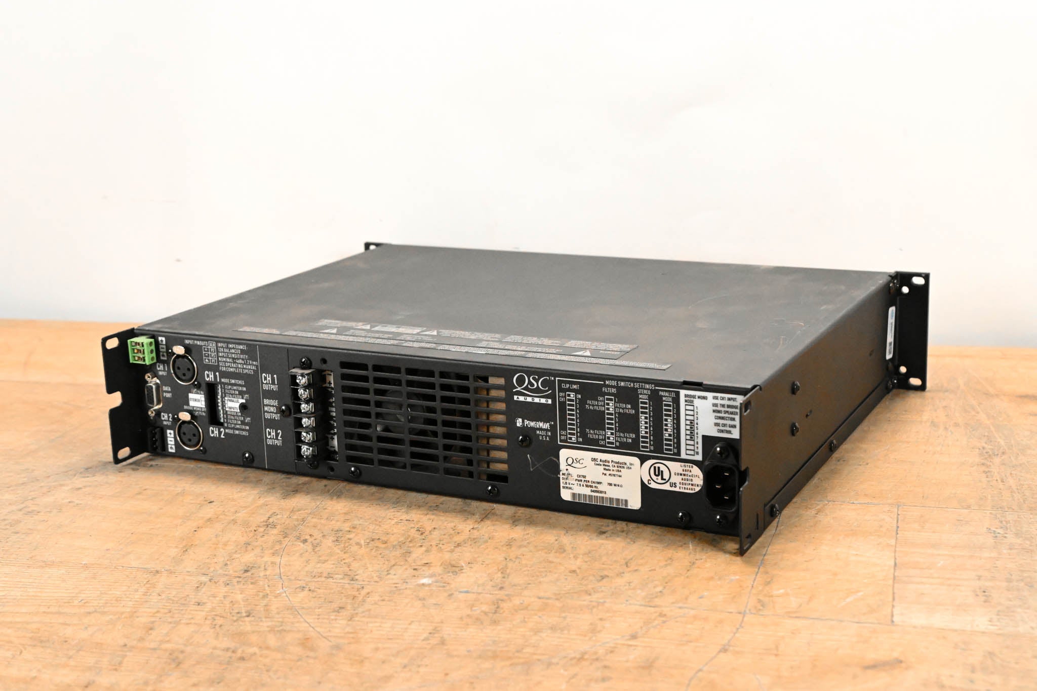 QSC CX702 2-Channel 700W Power Amplifier