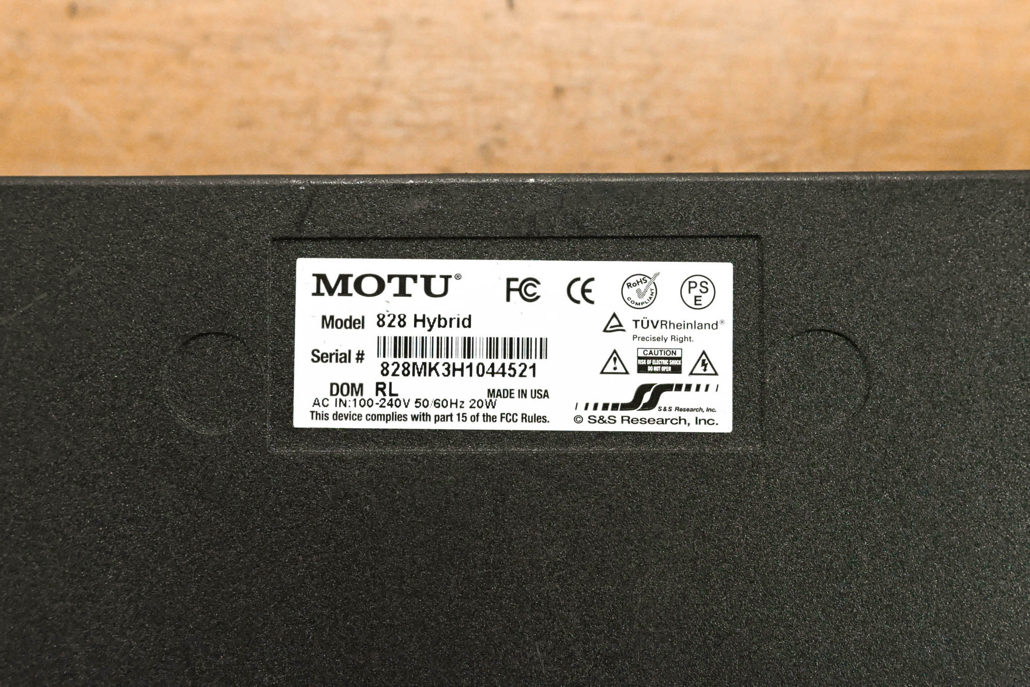 MOTU 828mk3 Hybrid FireWire Audio Interface