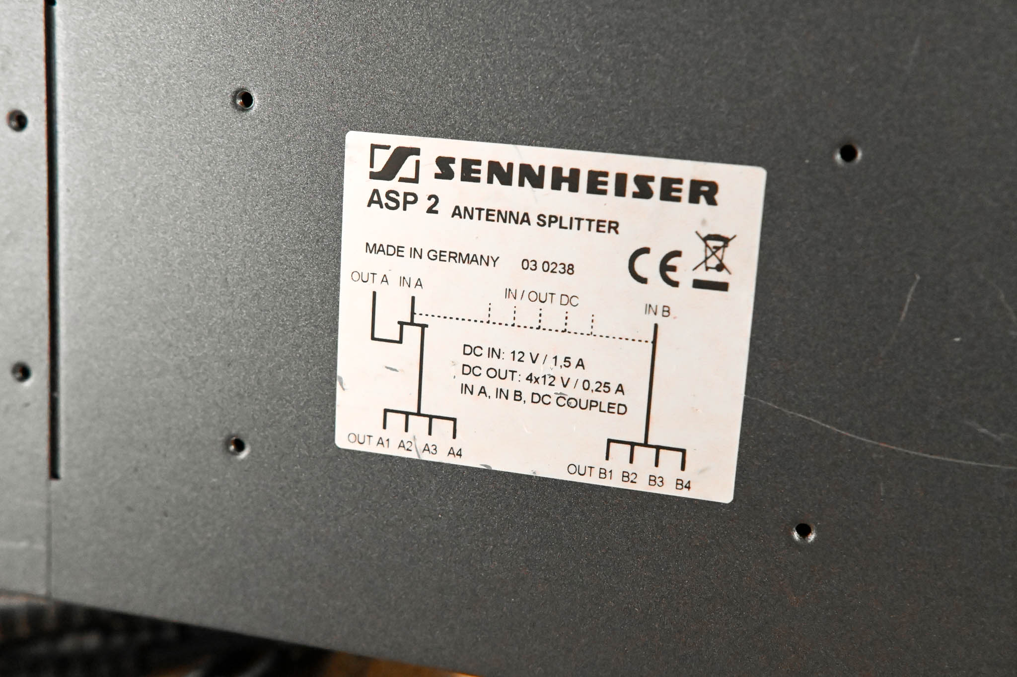 Sennheiser ASP 2 Antenna and Power Distribution System (NO POWER SUPPLY)