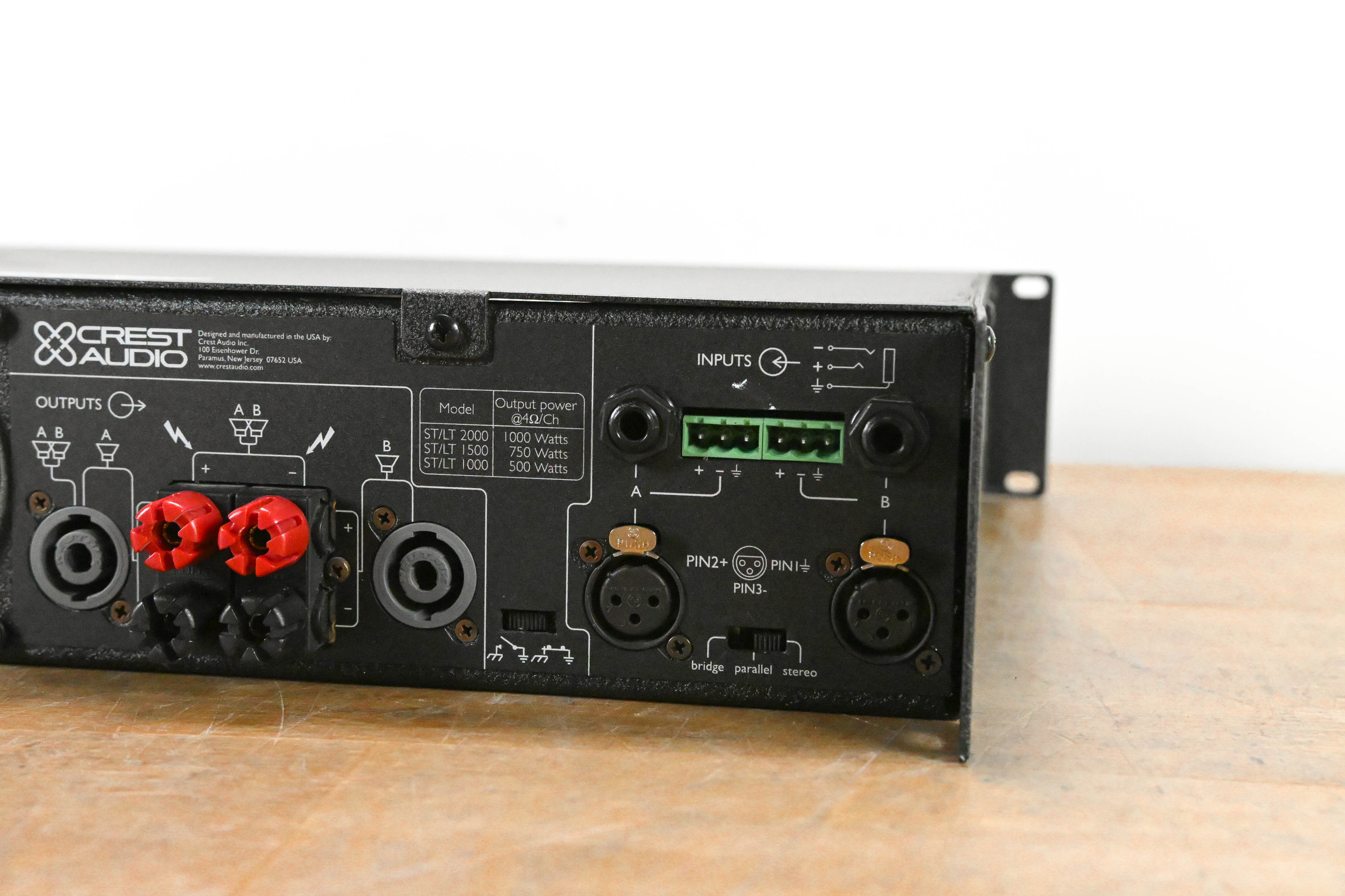 Crest Audio LT1500 2-Channel Power Amplifier
