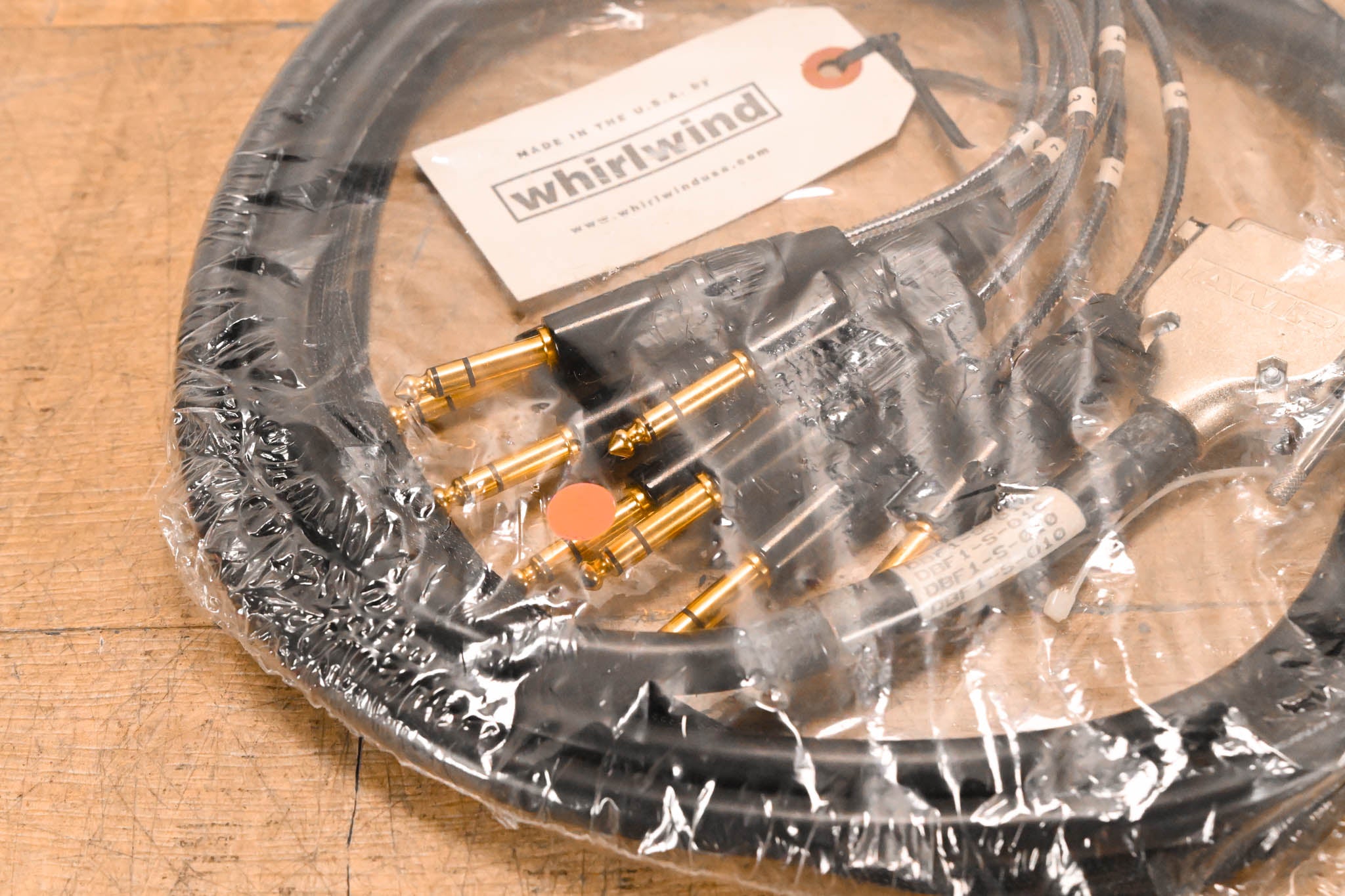 Whirlwind DBF1-S-010 10' Snake Cable with 8 TRSM to DB25-M