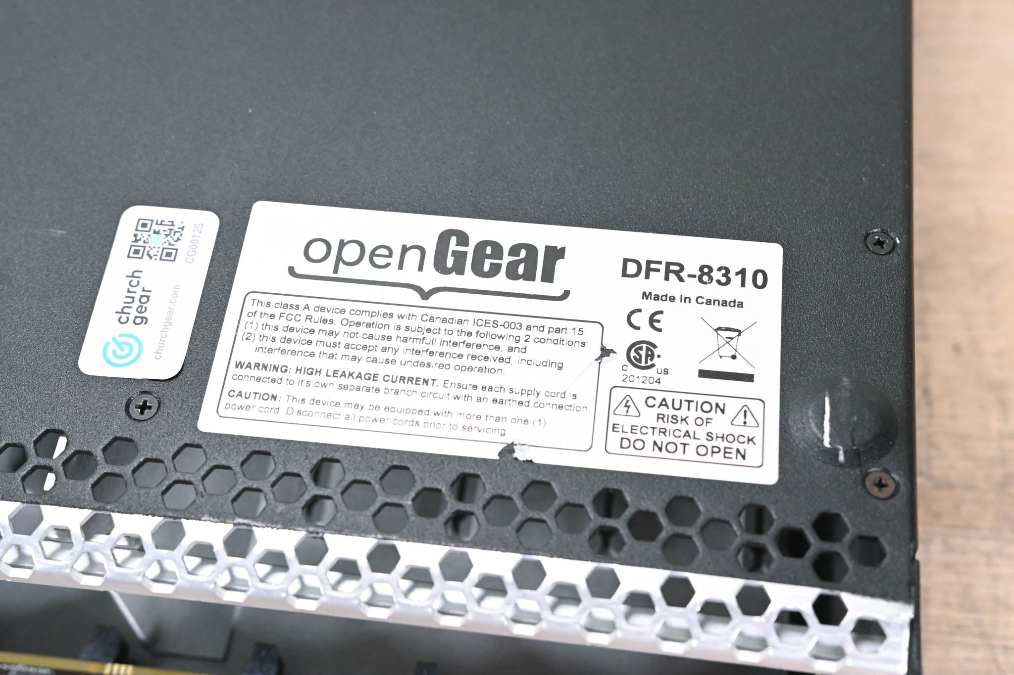 Cobalt OpenGear DFR-8310 2RU Module Frame