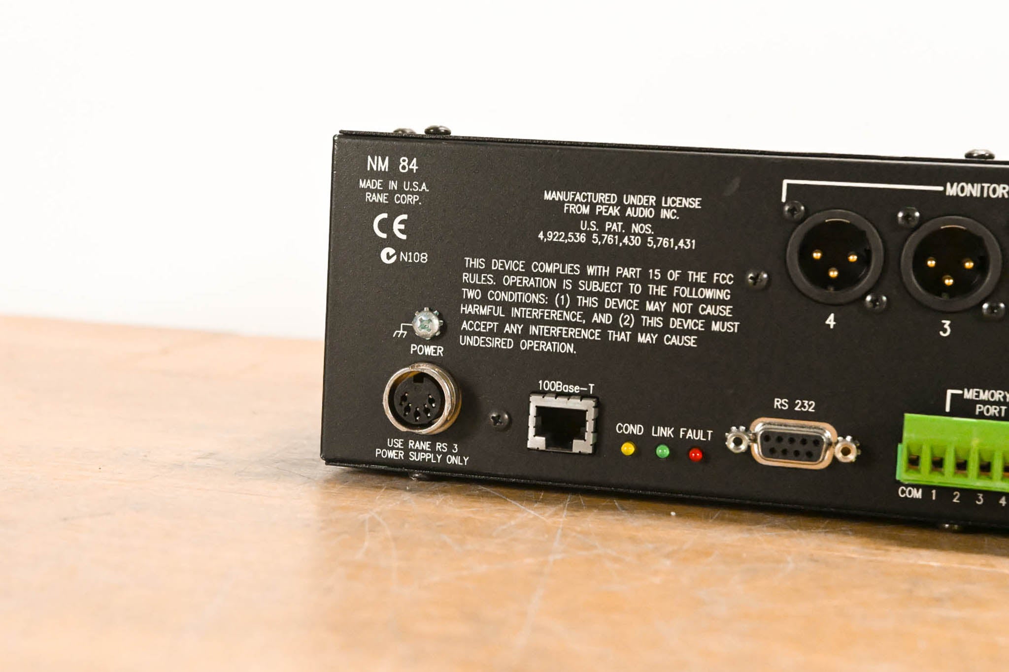 Rane NM 84 8-Channel CobraNet Network Mic Preamp (NO POWER SUPPLY)